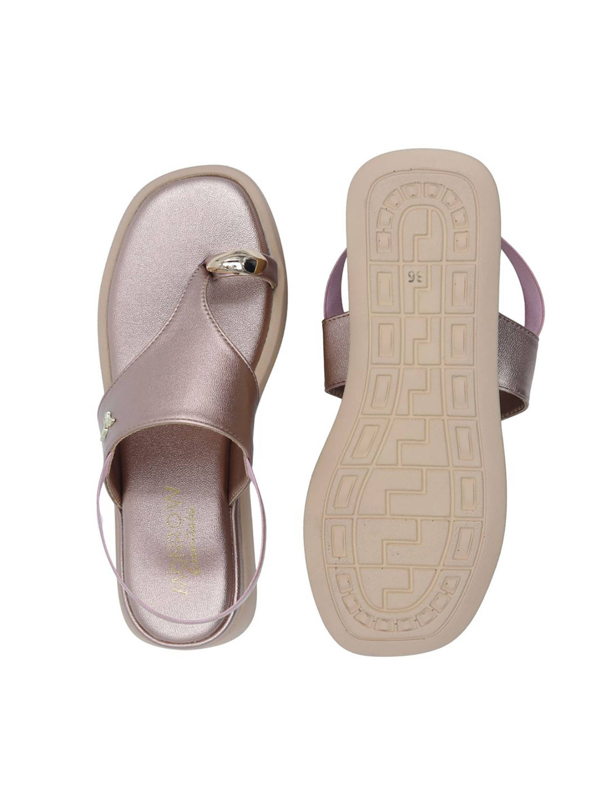Women Elys Rose Gold Platform Heels | H78 - view 5