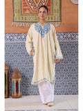 Women Orange Embroidered Straight Kurta | KDG - view 8