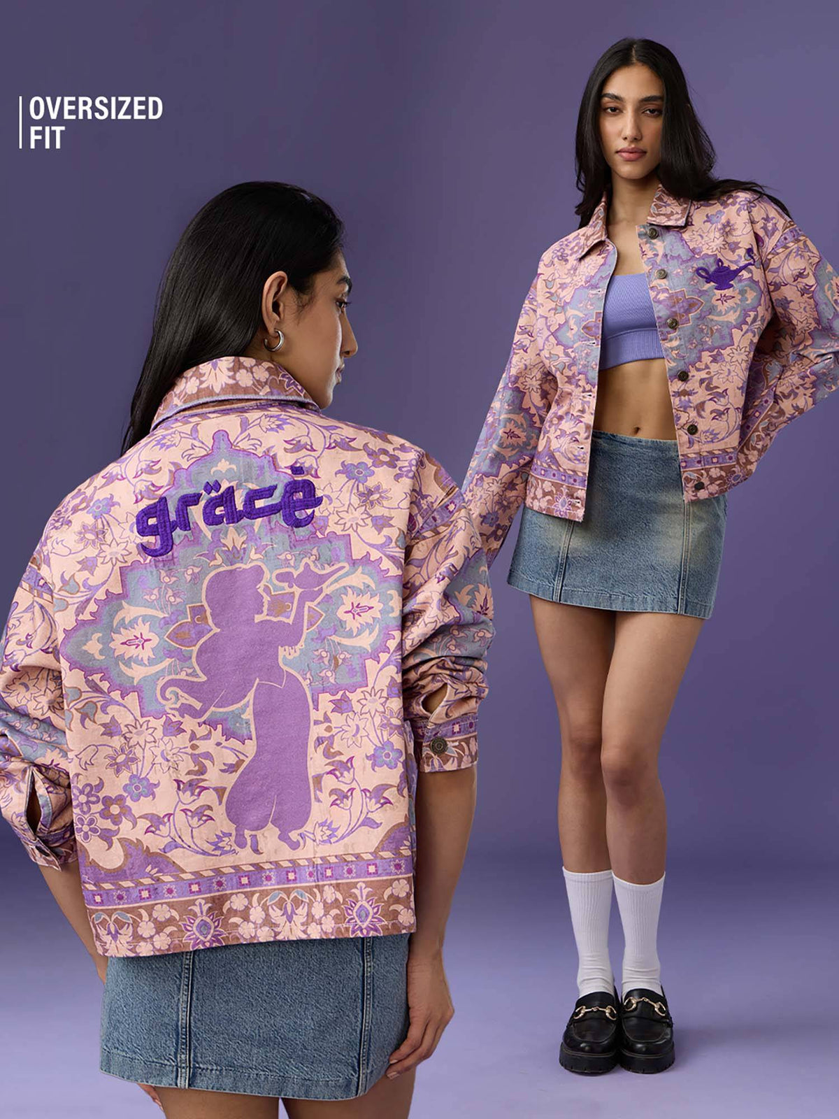 Official Disney Bother Free Women Bomber Jacket | JC78 - view 5