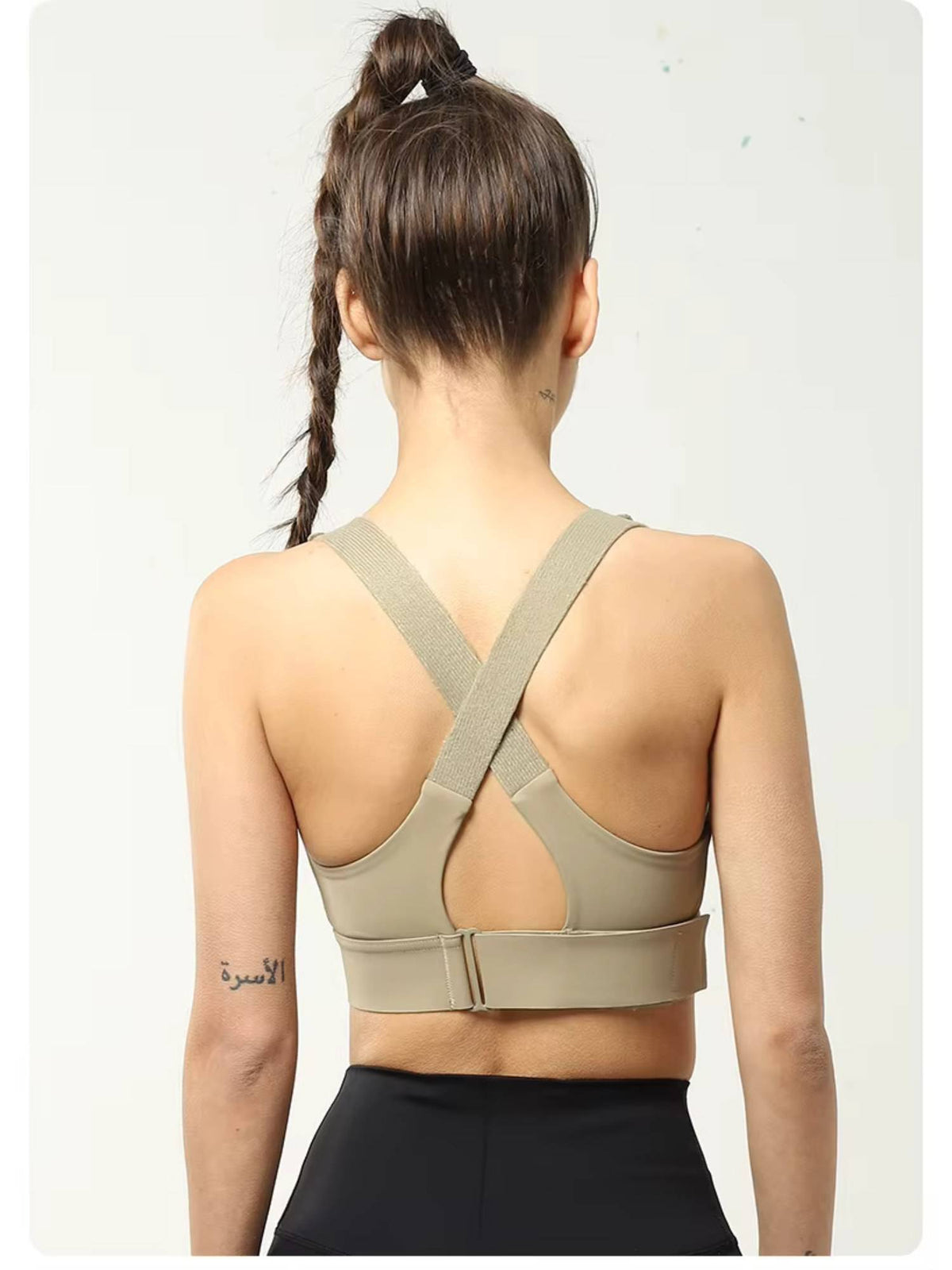 Women Plus Size Front Zip High Impact Adjustable Straps Sport Bra Grey | sb09 - view 39
