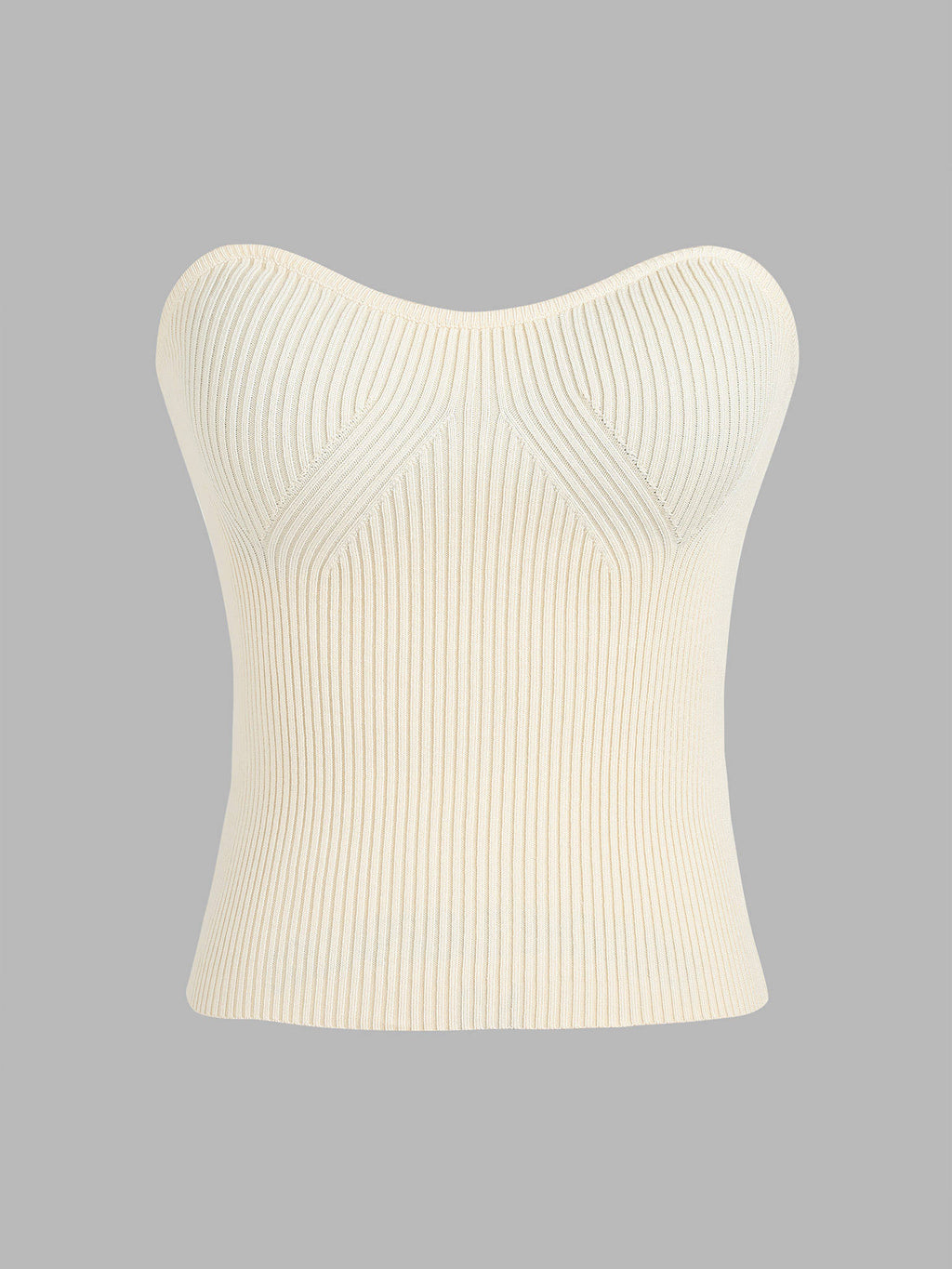 Rib Knit Crop Tube Top () | TT90 - view 1