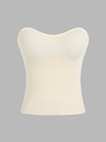 Rib Knit Crop Tube Top () | TT90 - view 1