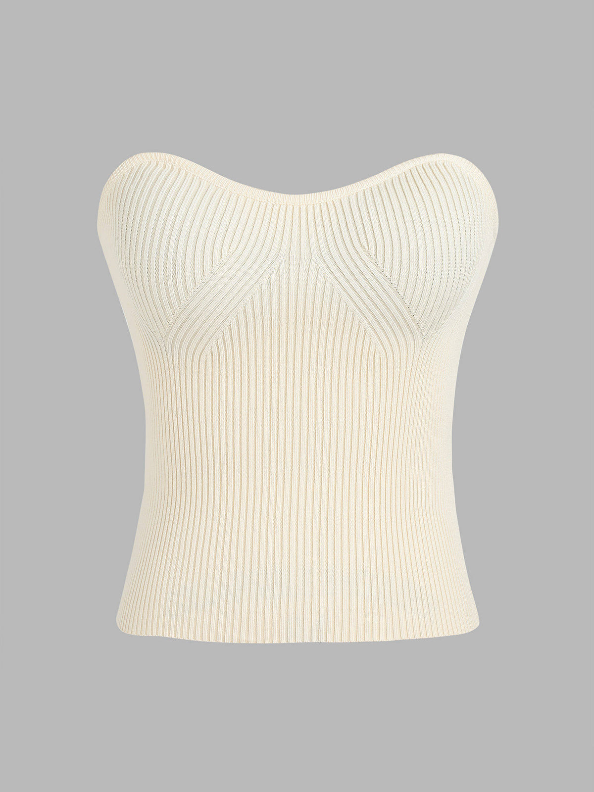 Rib Knit Crop Tube Top () | TT90 - view 1