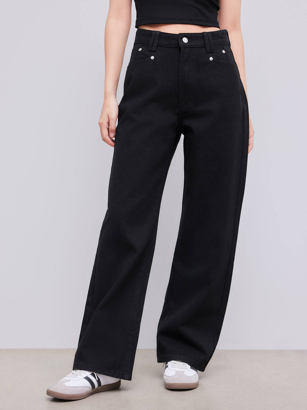 Denim High Waist Wide Leg Jeans | WL90 - view 2
