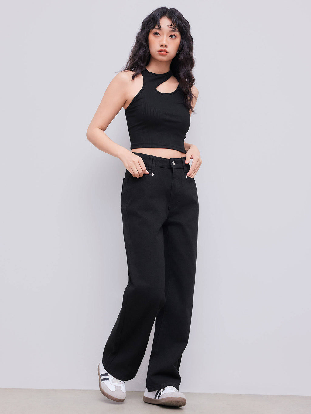Denim High Waist Wide Leg Jeans | ST23 - view 3