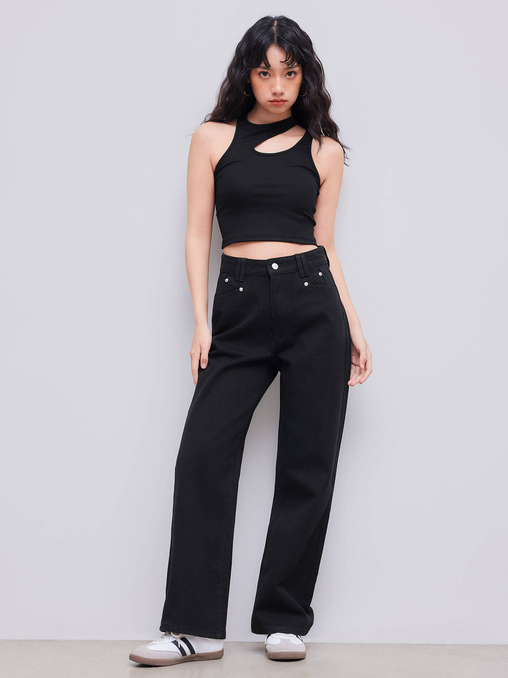 Denim High Waist Wide Leg Jeans | WL90 - view 5