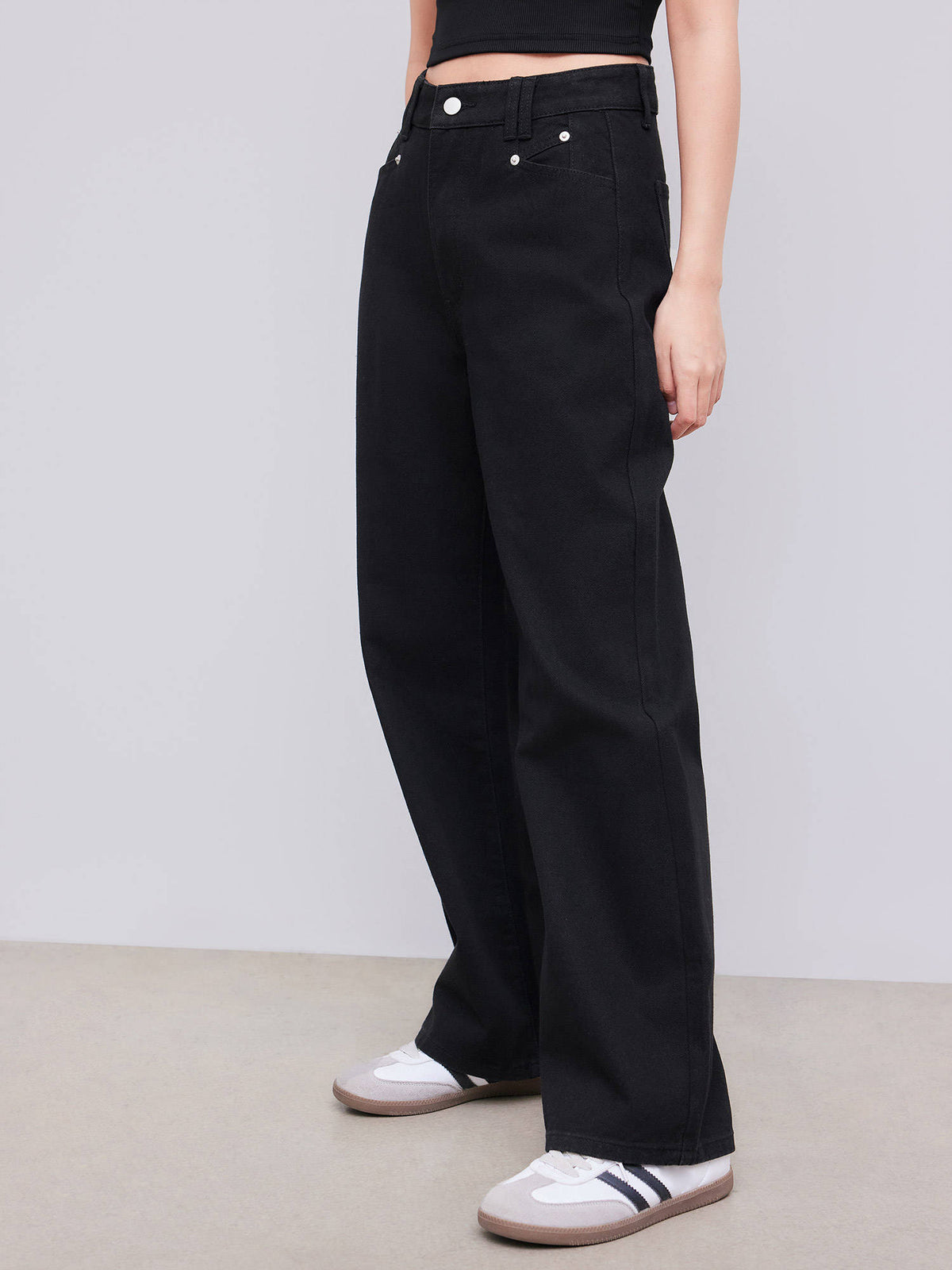 Denim High Waist Wide Leg Jeans | ST23 - view 6