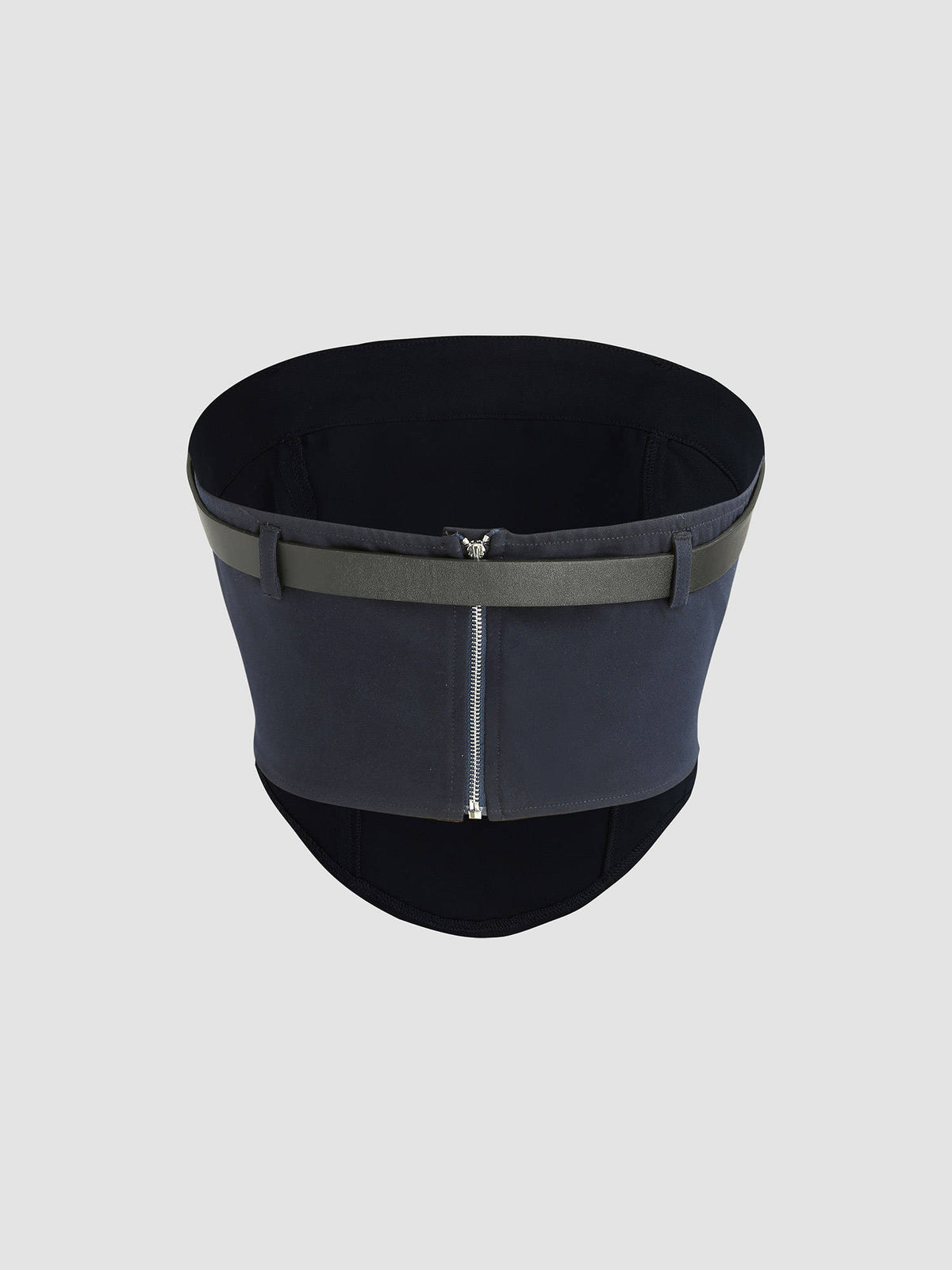 Belted Zipper Up Crop Tube Top | TT90 - view 5