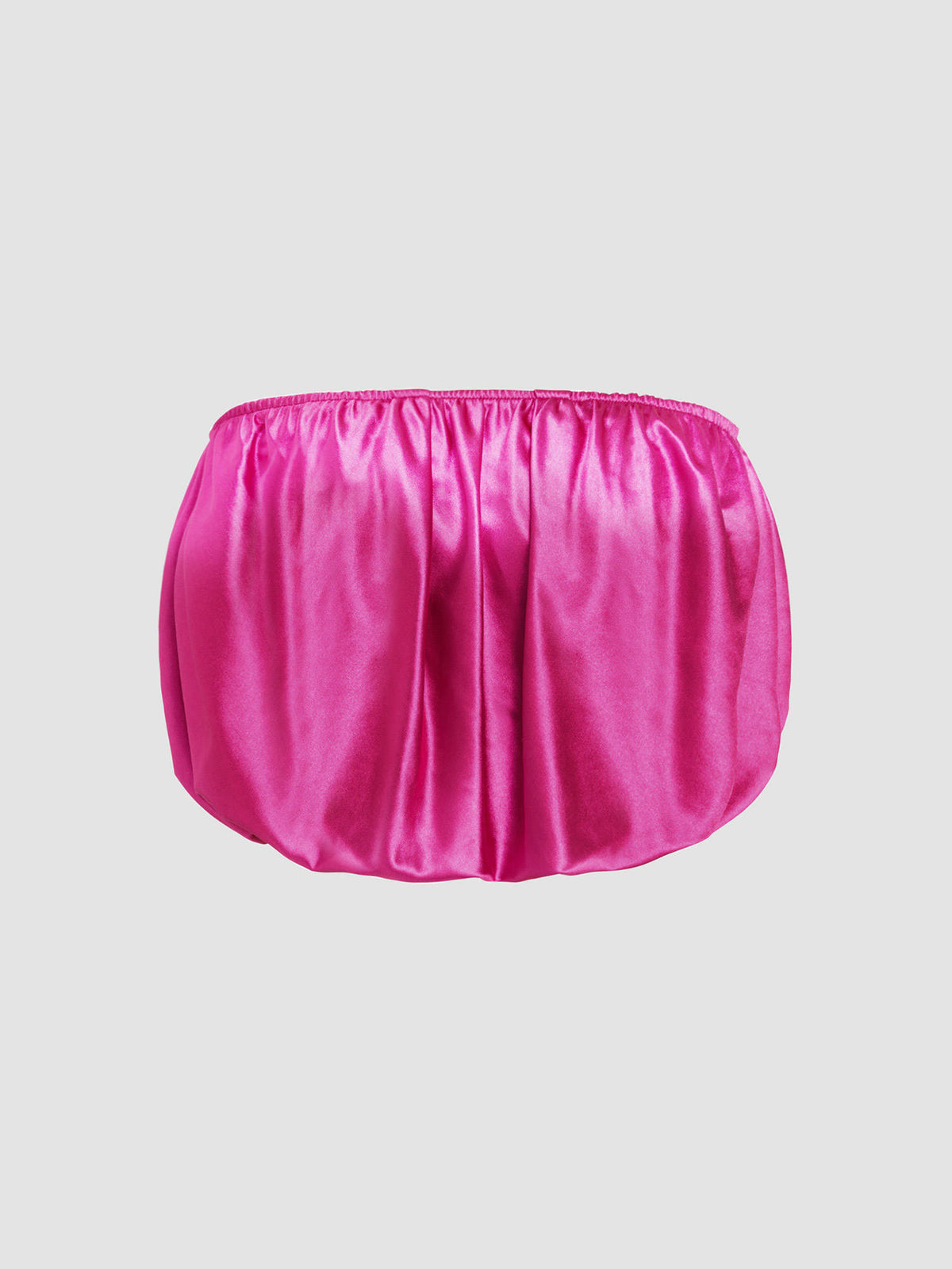 Satin Ruched Crop Tube Top | TT90 - view 1