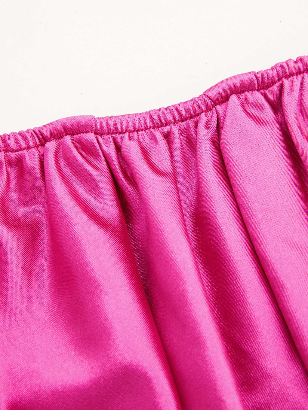 Satin Ruched Crop Tube Top | TT90 - view 3