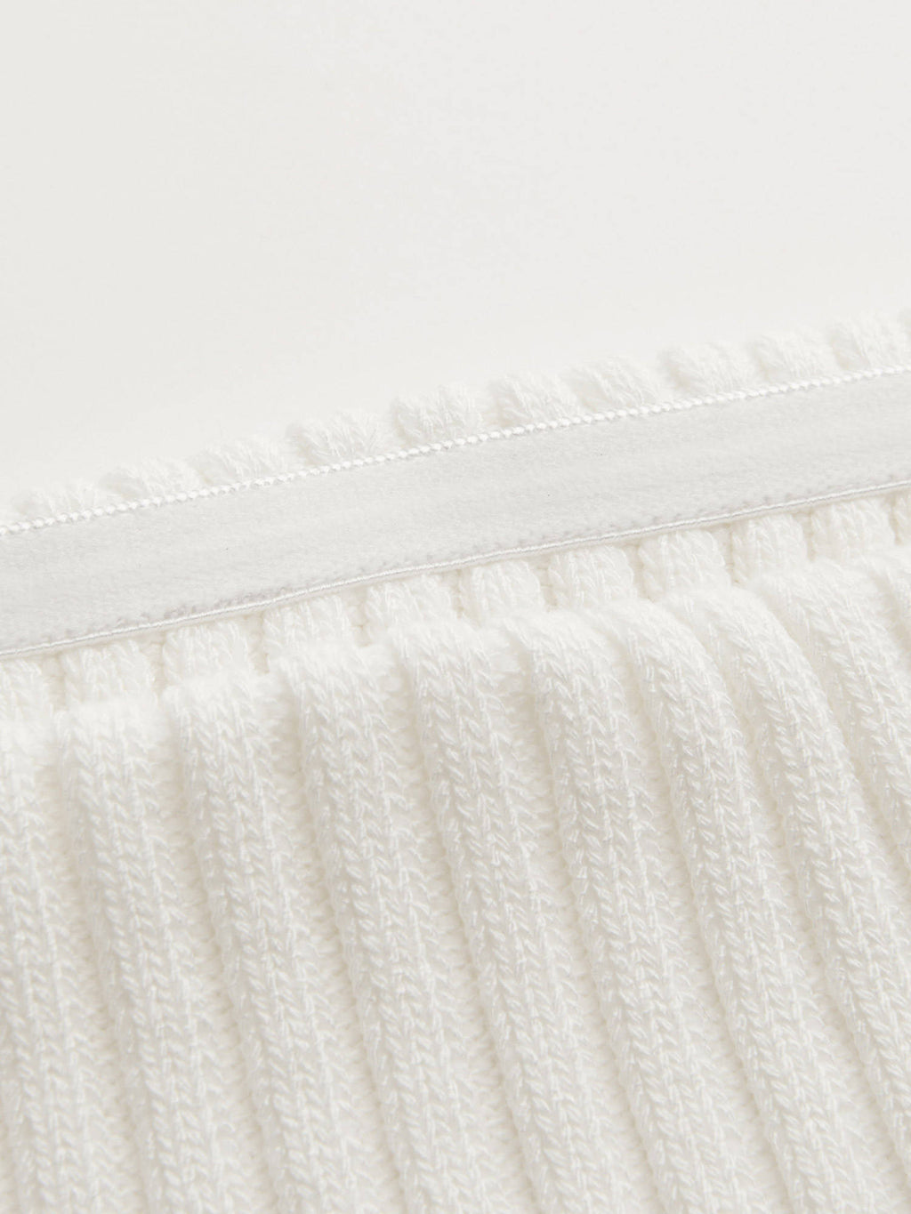 Knitted Strapless Solid Rib Crop Tube Top | TT90 - view 7