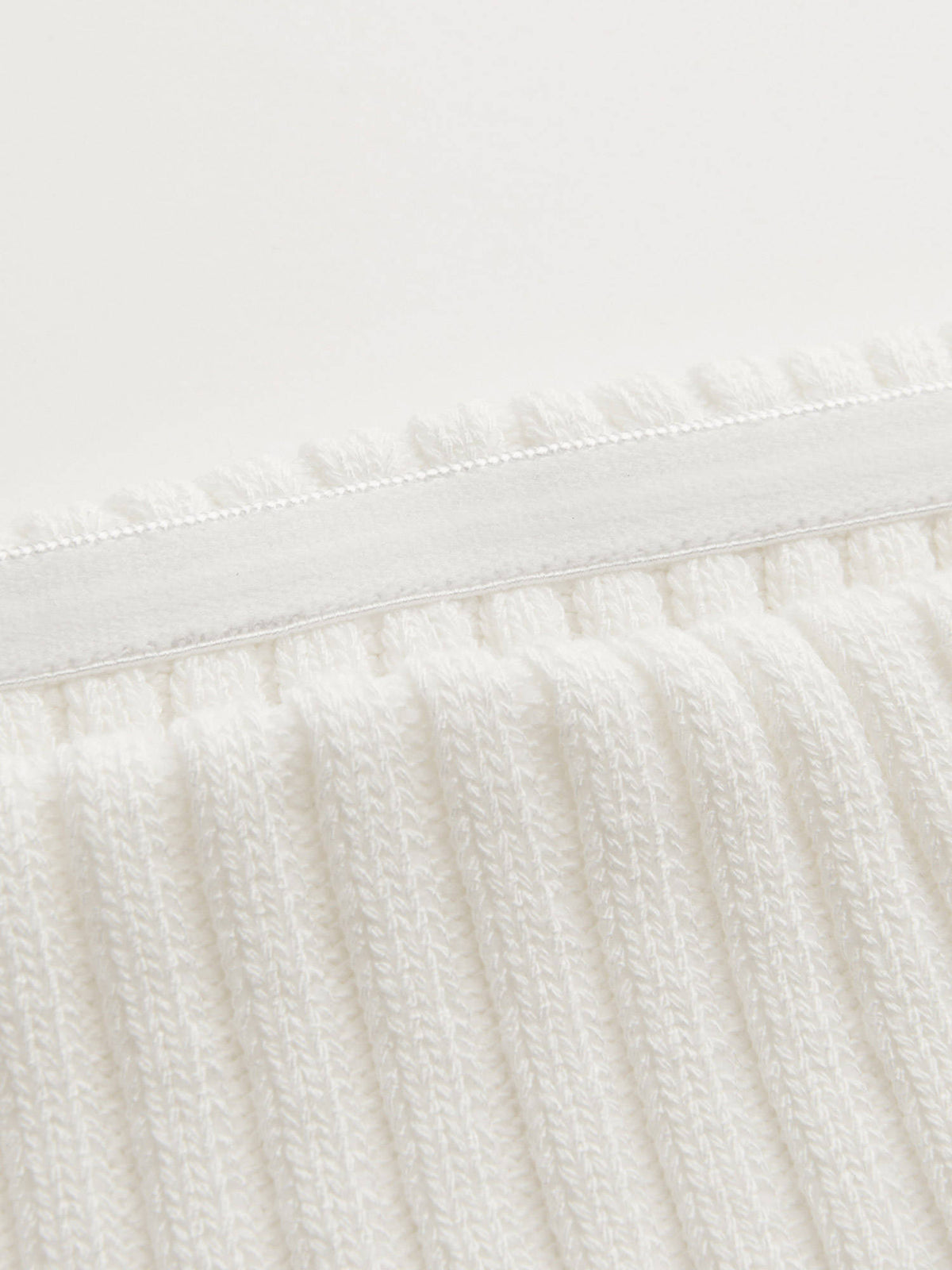 Knitted Strapless Solid Rib Crop Tube Top | TT90 - view 7