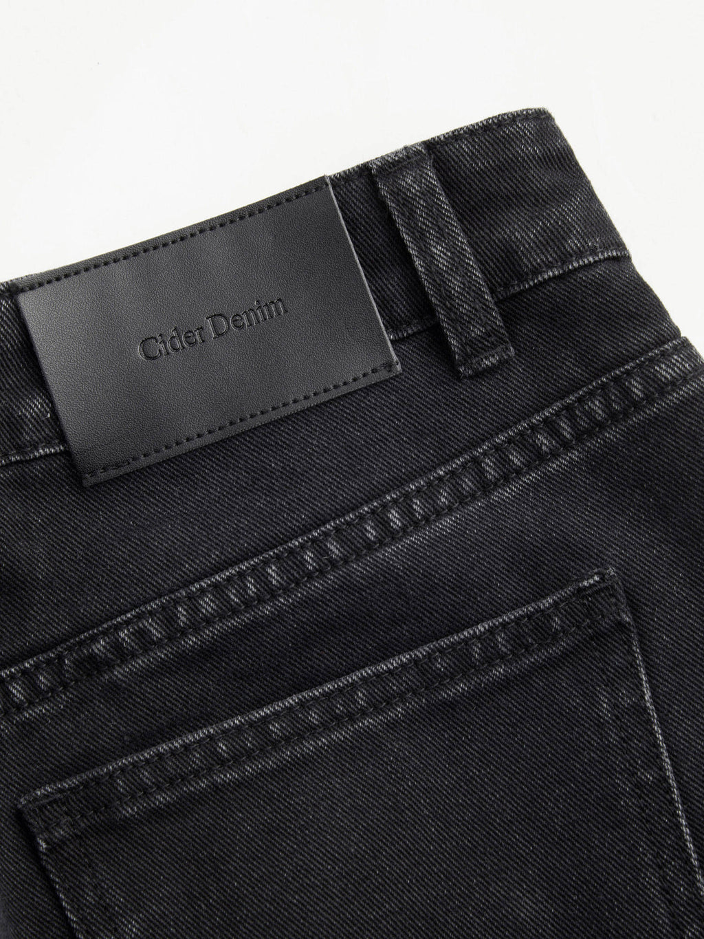 Denim Mid Rise Solid Bowknot Pocket Wide Leg Jeans | WL90 - view 5