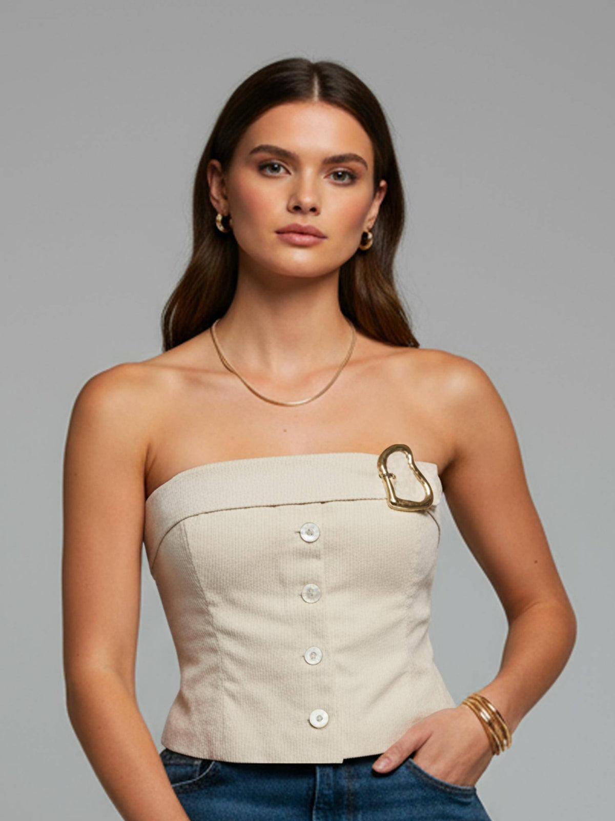 Structured Strapless Modern Muse Corset Top | TT90 - view 1