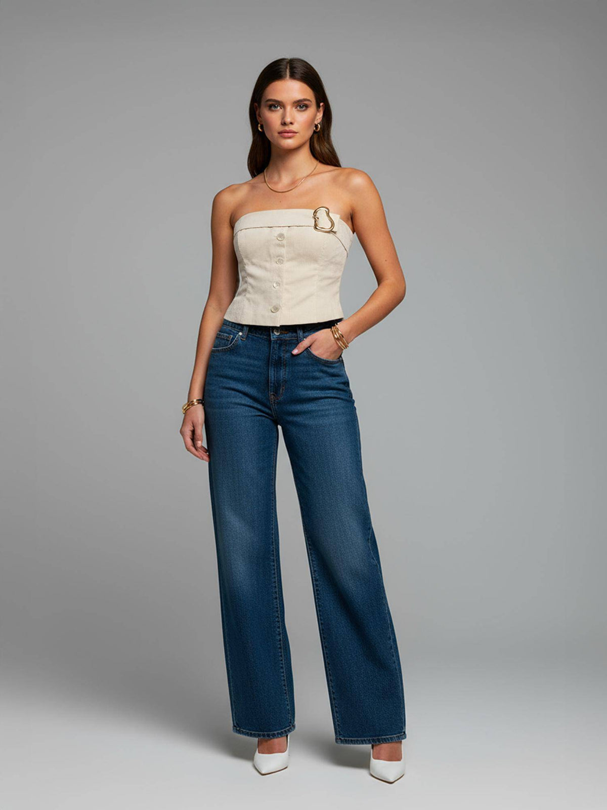 Structured Strapless Modern Muse Corset Top | TT90 - view 3