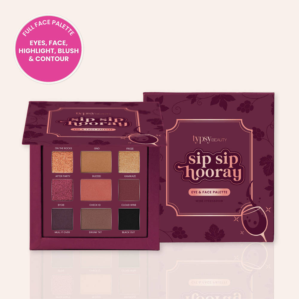 Sip Sip Hooray Wine Eyeshadow Palette | E20 - view 1