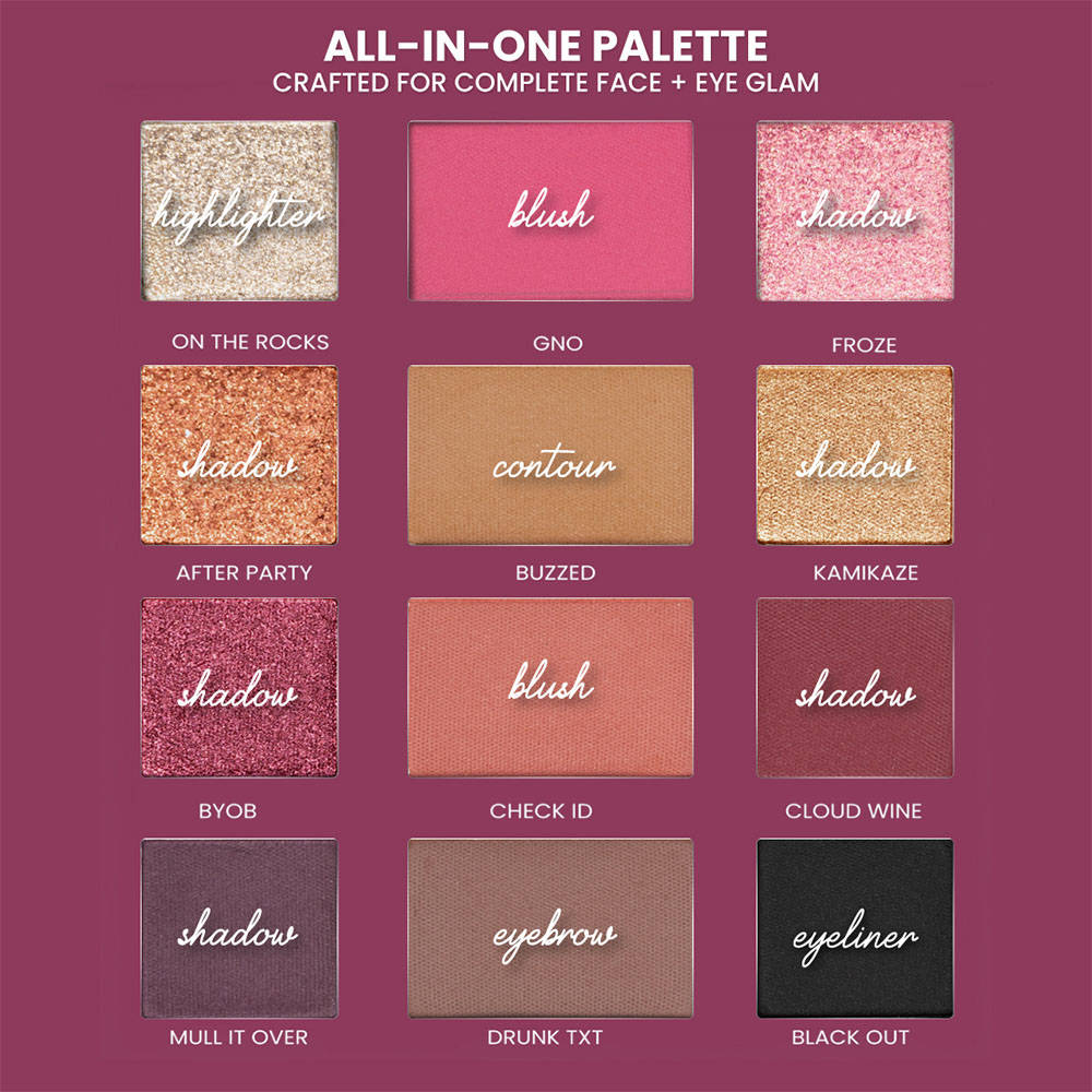 Sip Sip Hooray Wine Eyeshadow Palette | E20 - view 4