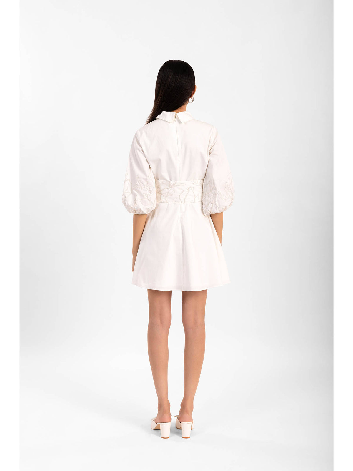Wildflower Waltz White Dress | D56 - view 5