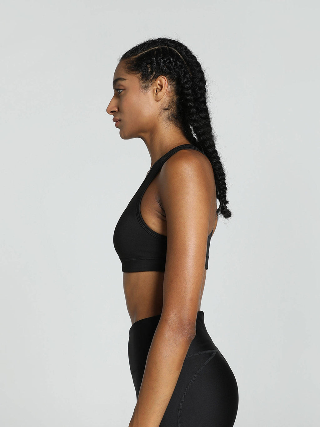 4 Keeps Womens Black Sports Bra | sb09 - view 2