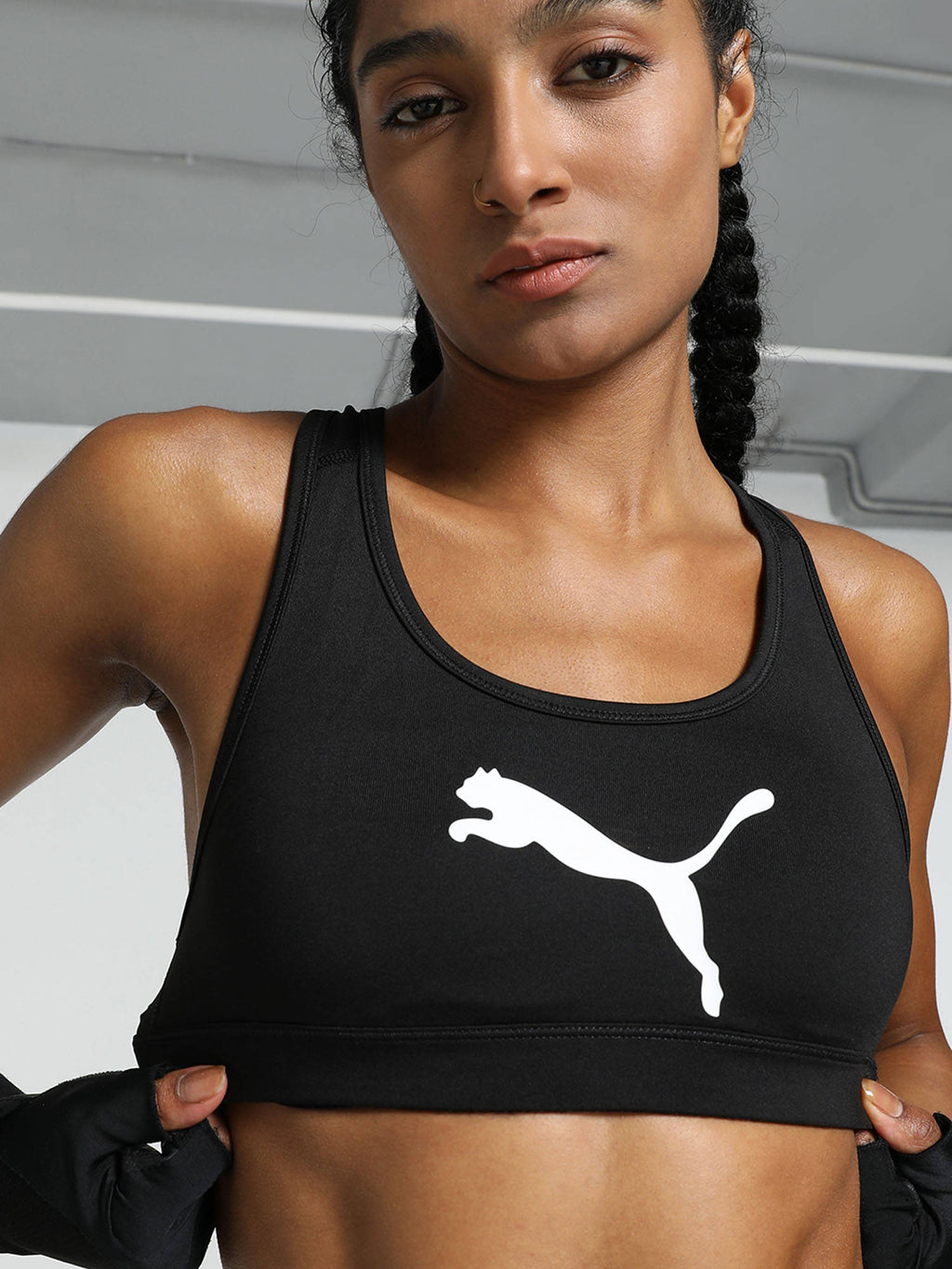 4 Keeps Womens Black Sports Bra | sb09 - view 3