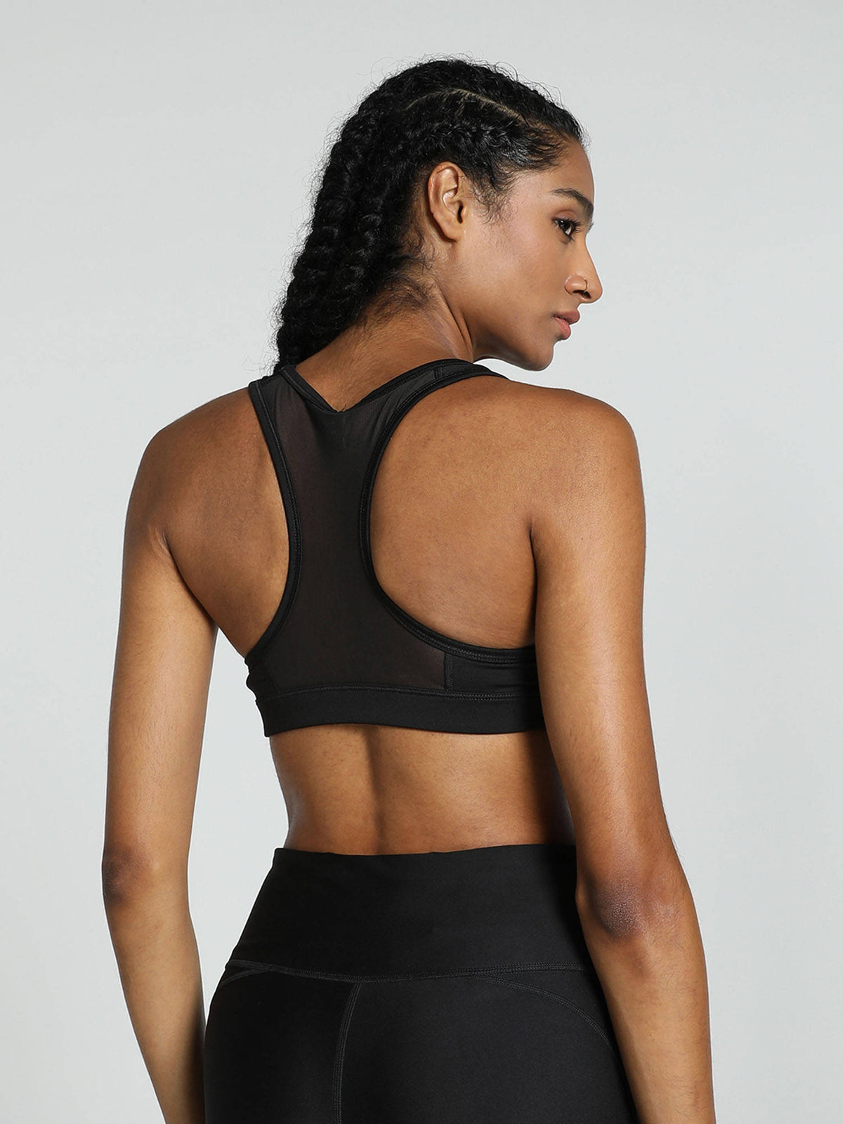 4 Keeps Womens Black Sports Bra | sb09 - view 4