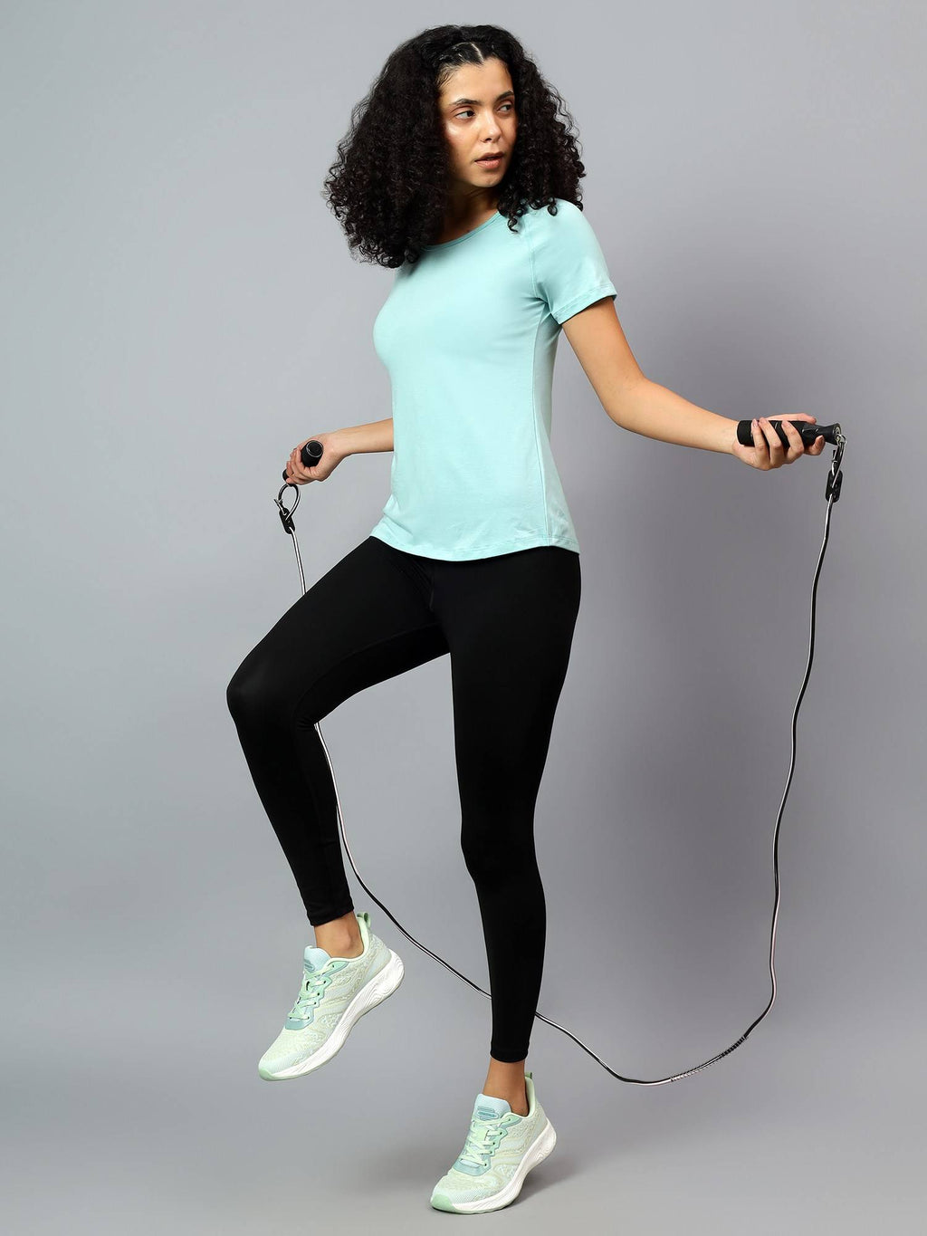 Womens Grey Ecofriendly Super Soft Active T-Shirt | TT89 - view 9