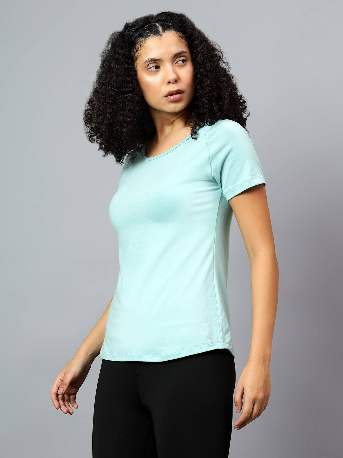Womens Grey Ecofriendly Super Soft Active T-Shirt | TT89 - view 10