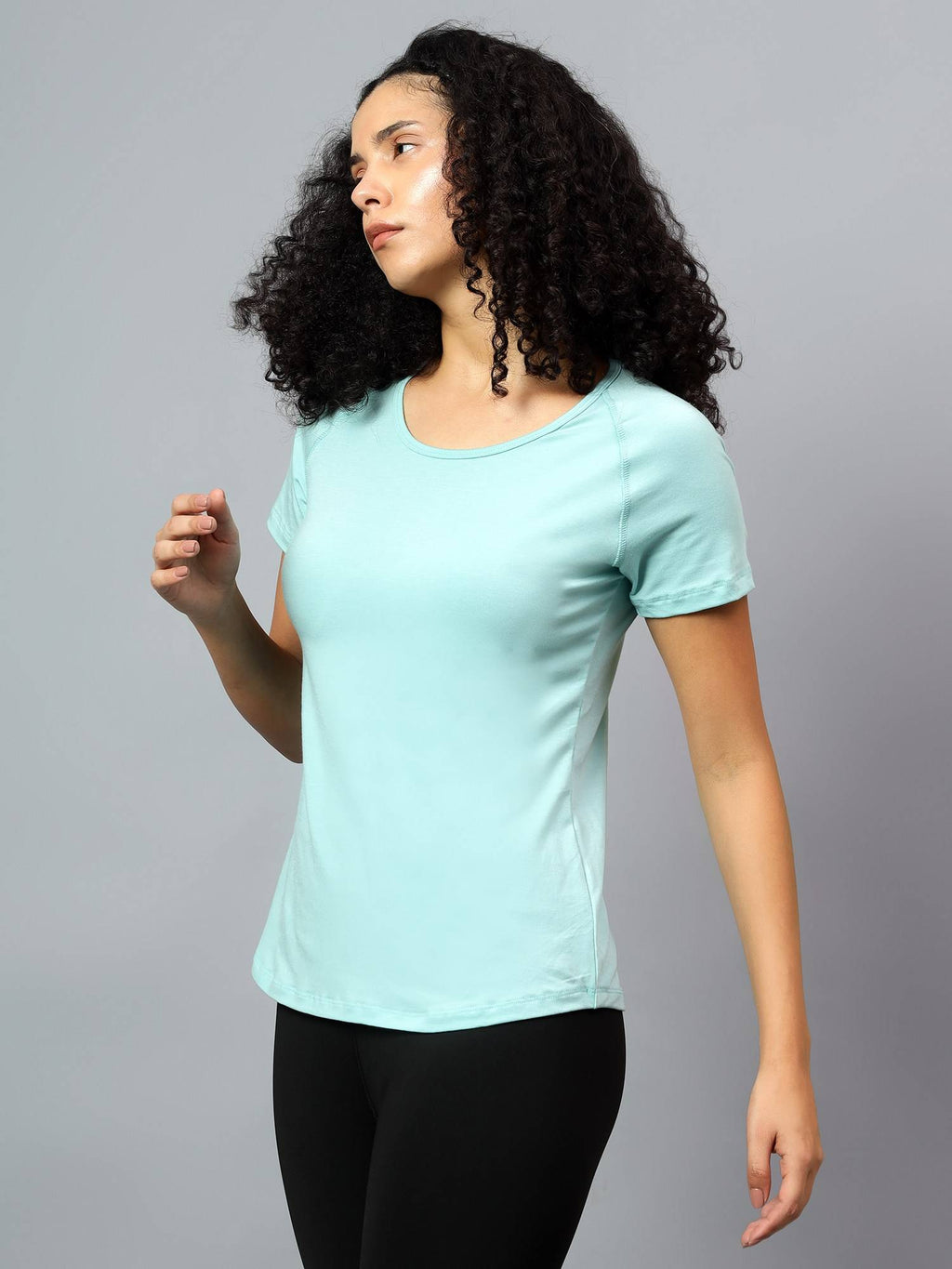 Womens Grey Ecofriendly Super Soft Active T-Shirt | TT89 - view 11