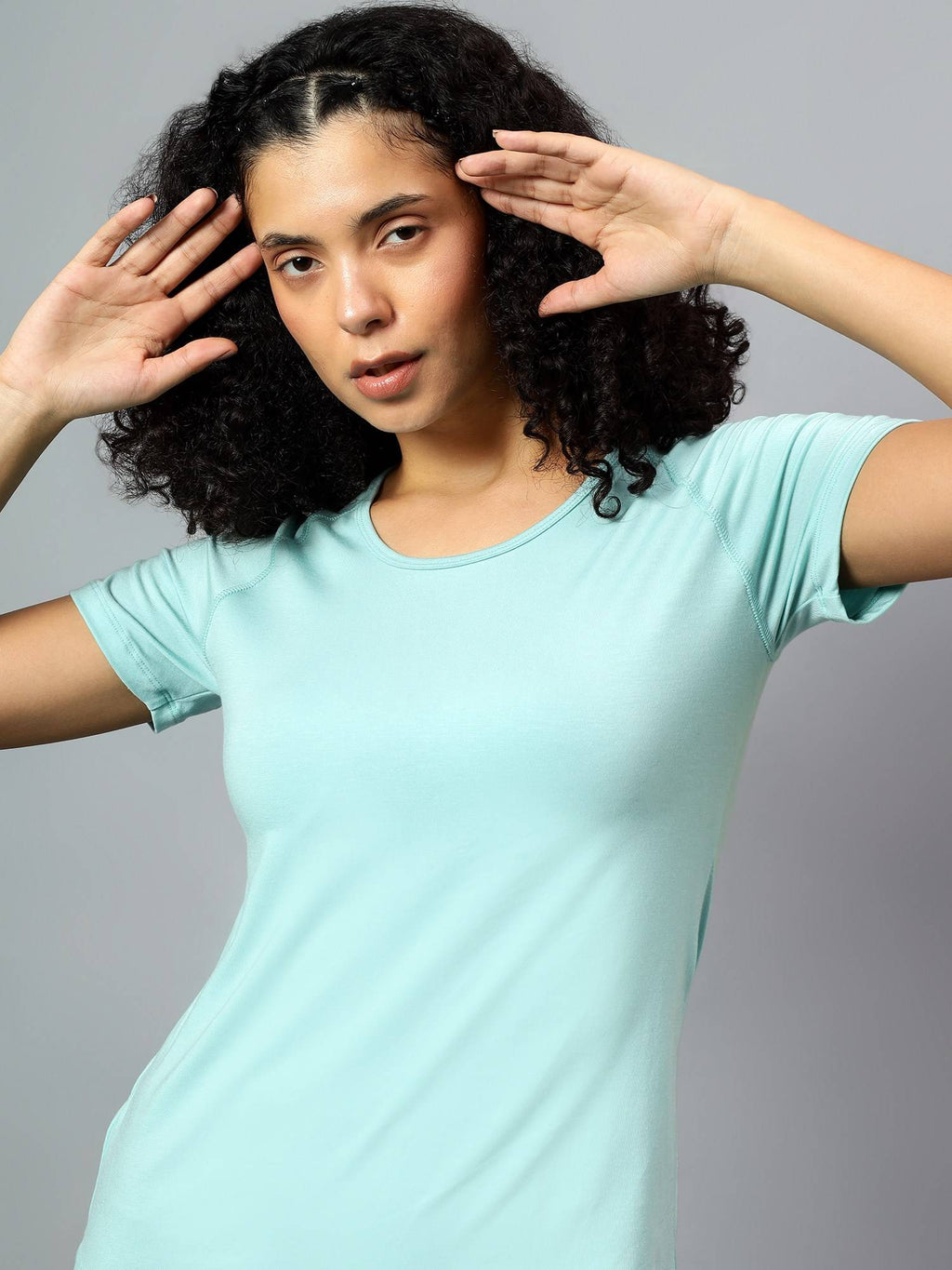 Womens Grey Ecofriendly Super Soft Active T-Shirt | TT89 - view 14