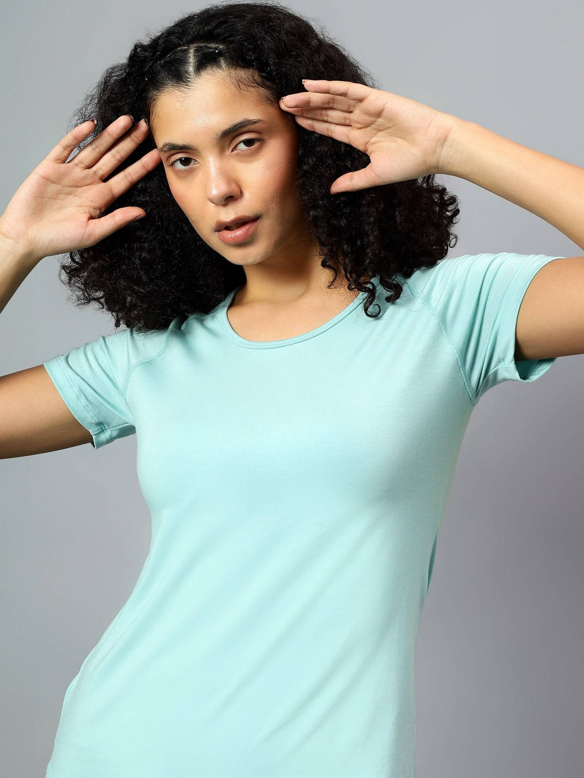 Womens Grey Ecofriendly Super Soft Active T-Shirt | TT89 - view 14