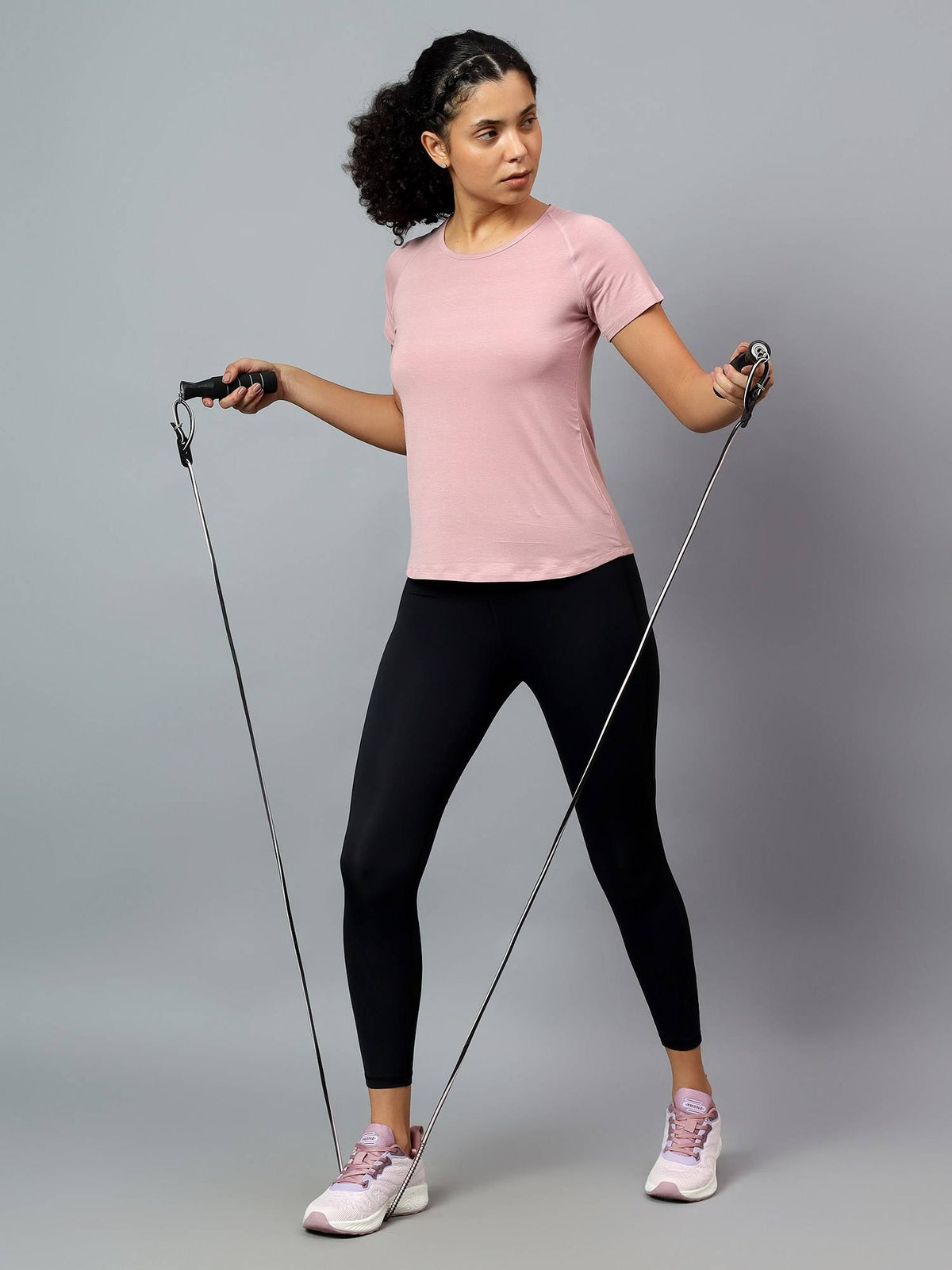 Womens Grey Ecofriendly Super Soft Active T-Shirt | TT89 - view 23