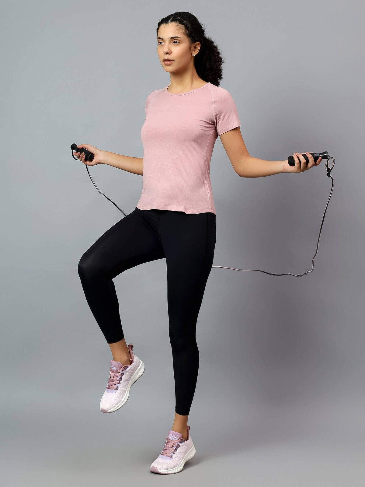 Womens Grey Ecofriendly Super Soft Active T-Shirt | TT89 - view 28