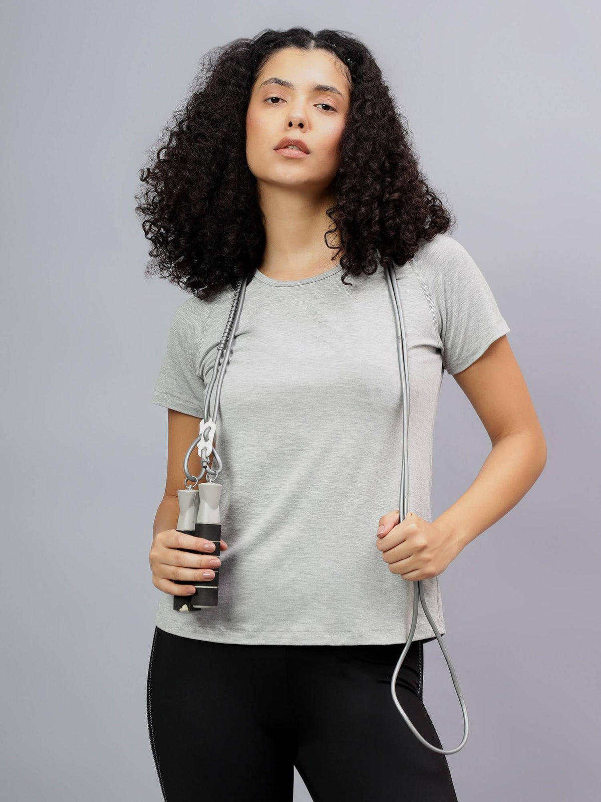 Womens Grey Ecofriendly Super Soft Active T-Shirt | TT89 - view 1