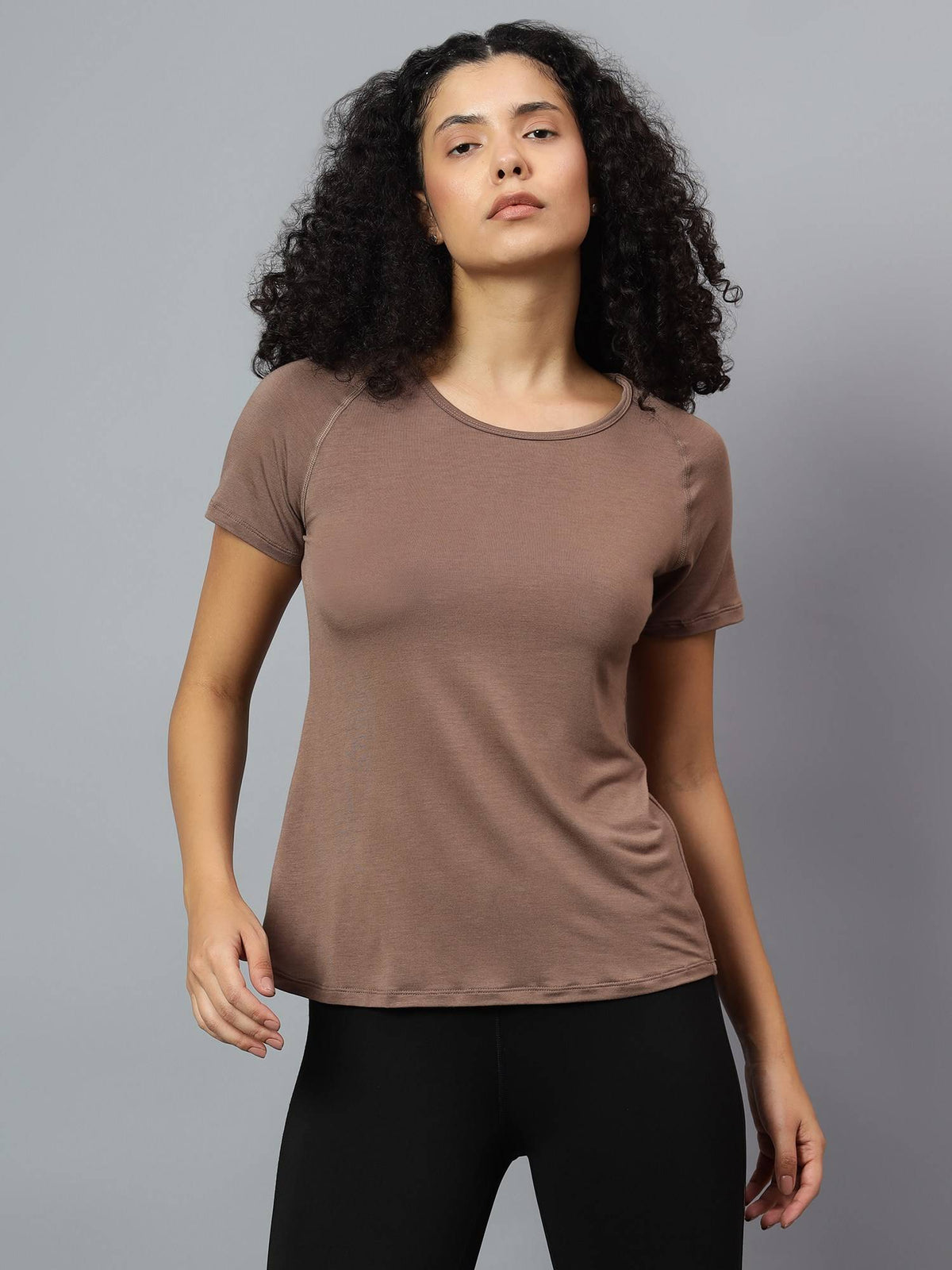 Womens Grey Ecofriendly Super Soft Active T-Shirt | TT89 - view 29