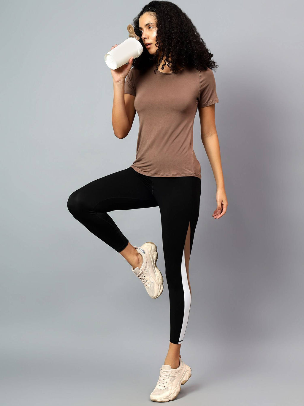 Womens Grey Ecofriendly Super Soft Active T-Shirt | TT89 - view 30