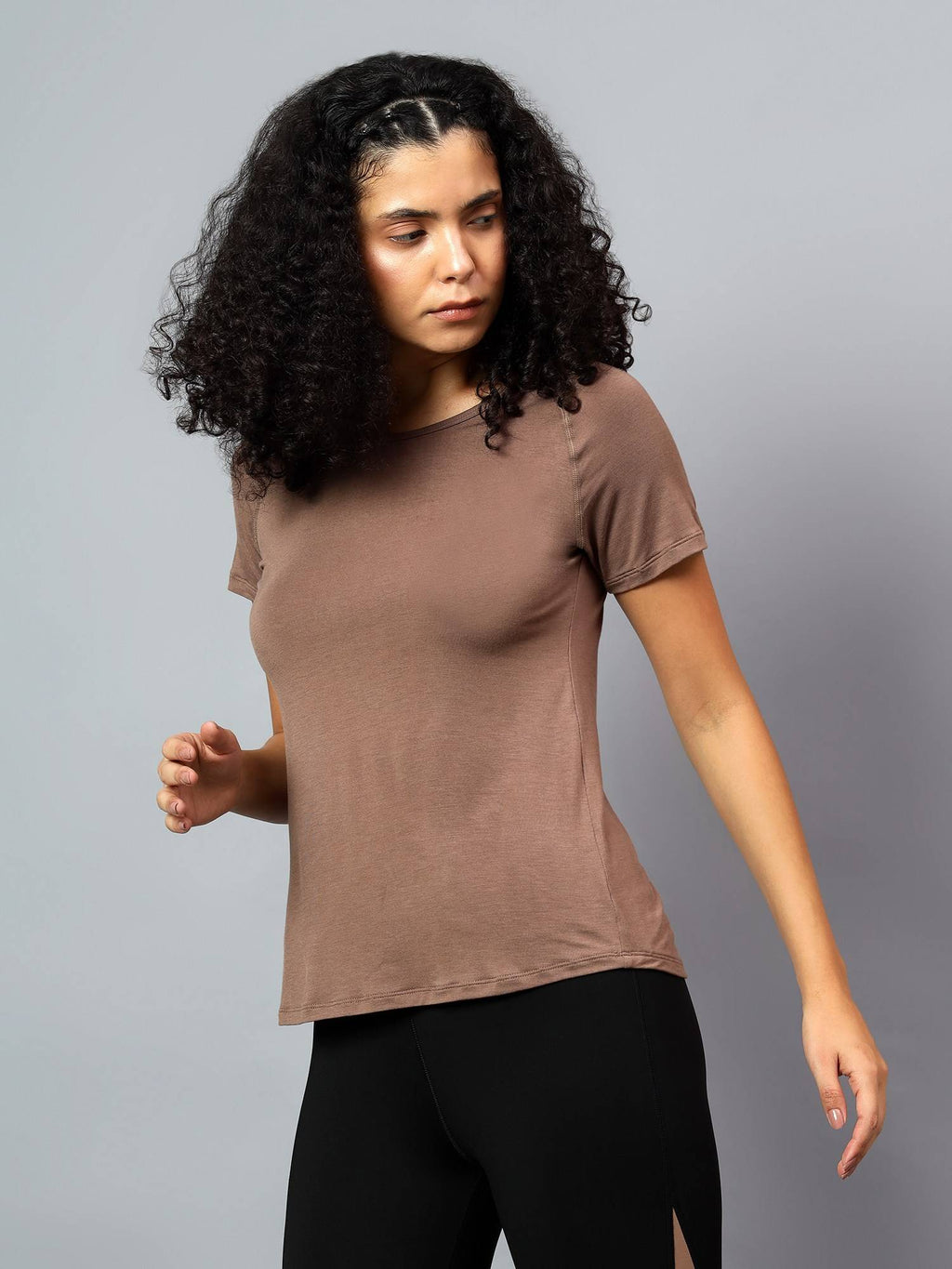 Womens Grey Ecofriendly Super Soft Active T-Shirt | TT89 - view 32