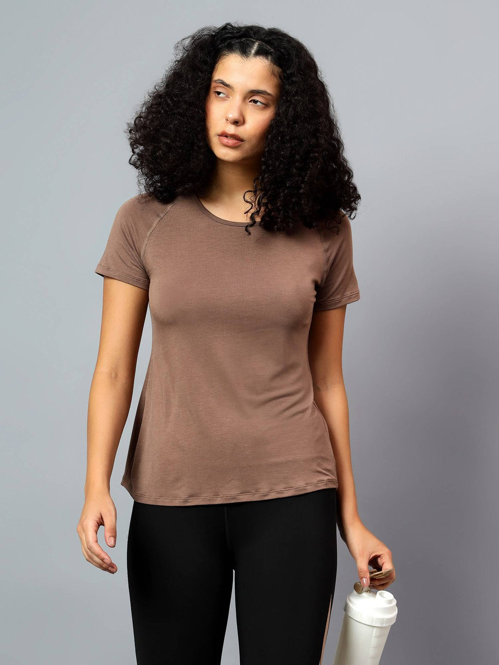 Womens Grey Ecofriendly Super Soft Active T-Shirt | TT89 - view 33
