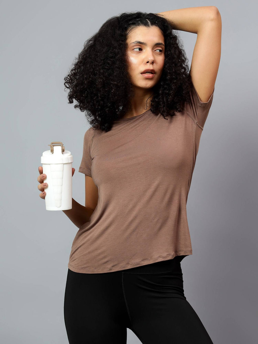 Womens Grey Ecofriendly Super Soft Active T-Shirt | TT89 - view 34