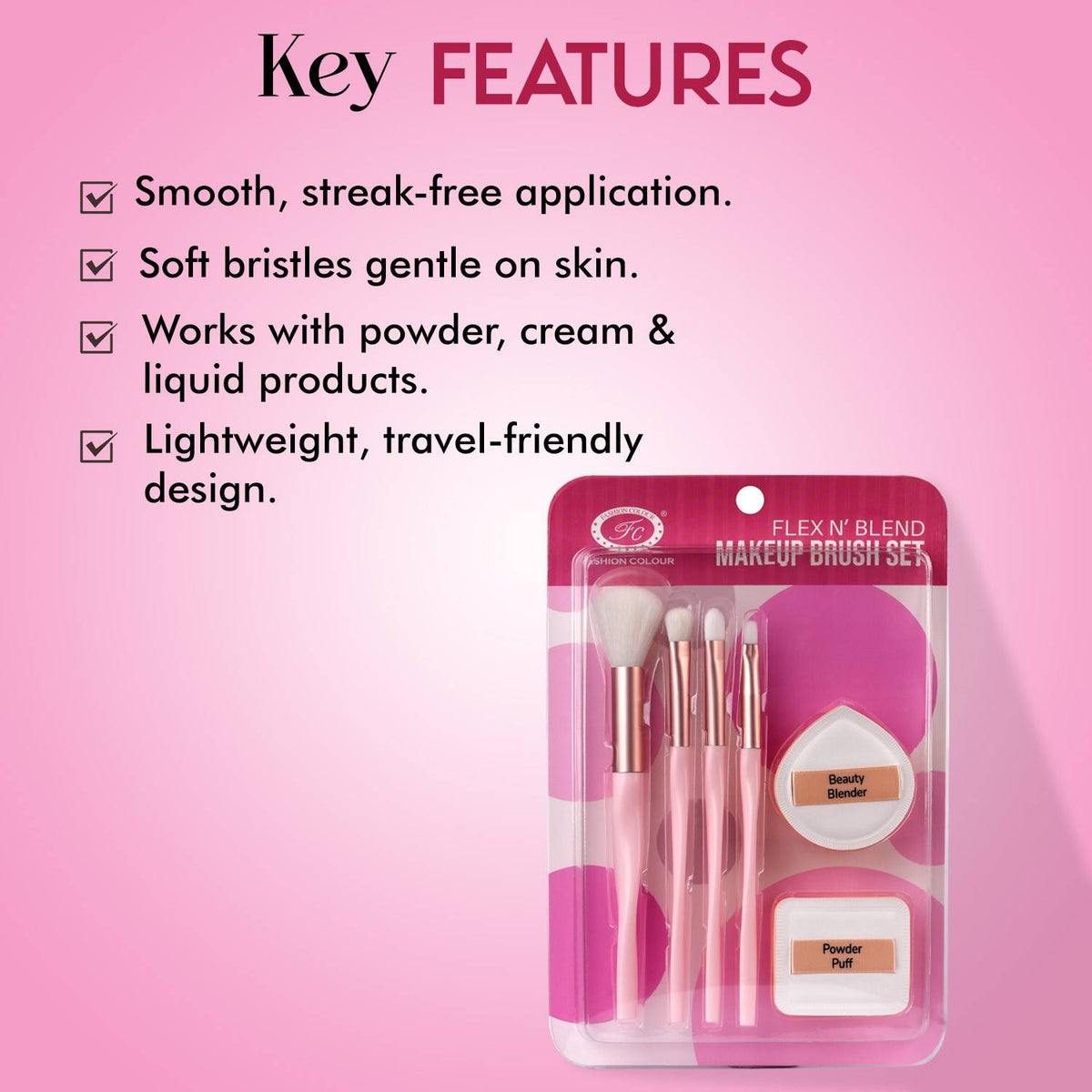 Flex N Blend Makeup Brush Set | T32 - view 5
