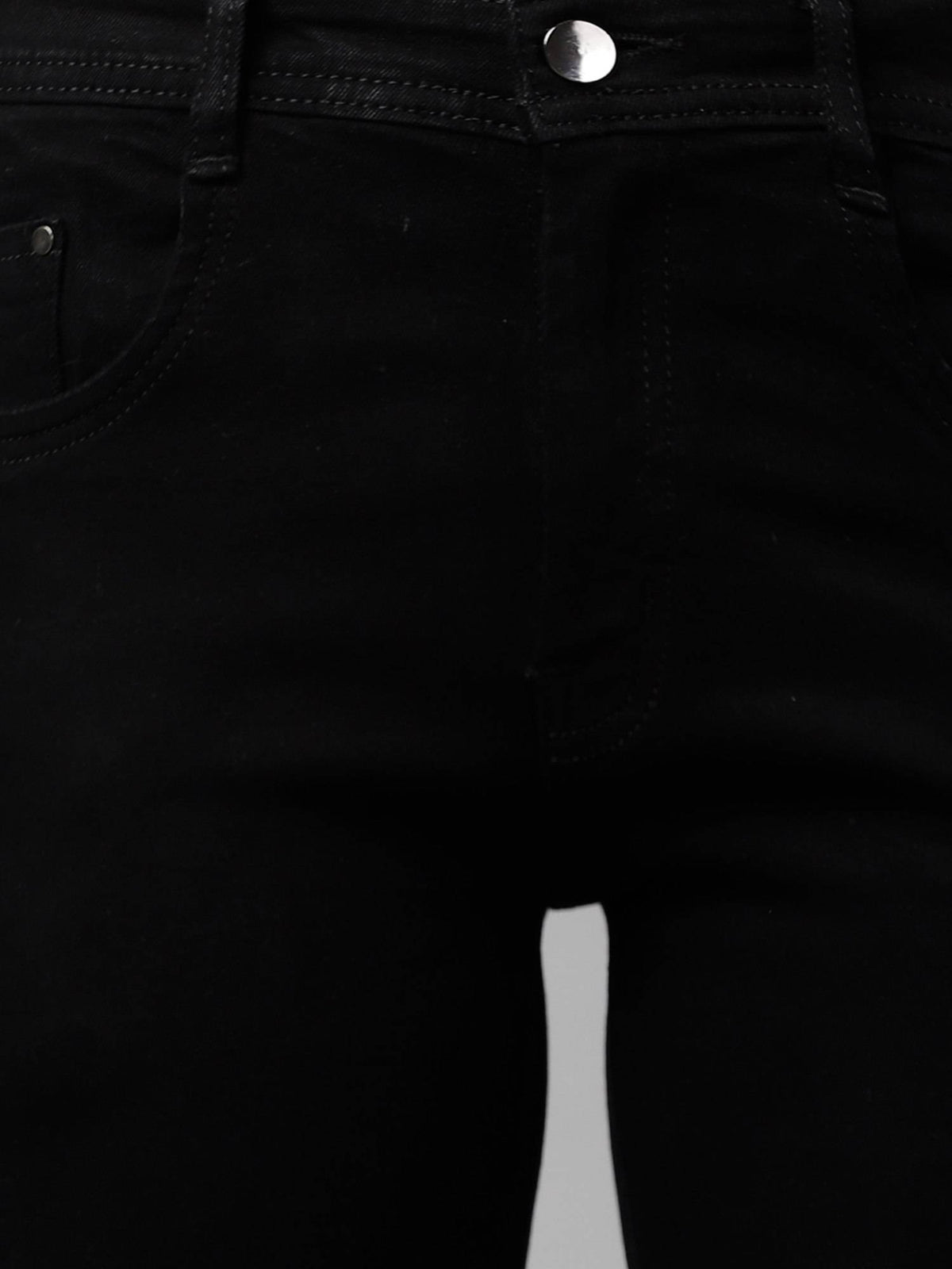 Black Bootcut Mid-Rise Clean Look Jeans | BT10 - view 5