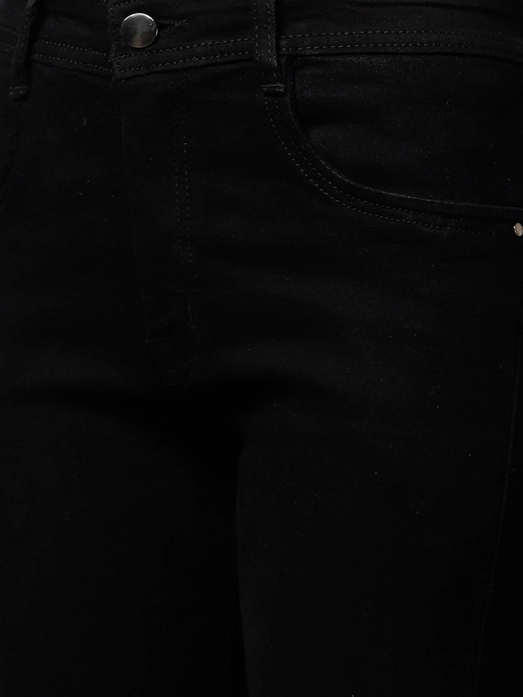 Black Bootcut Mid-Rise Clean Look Jeans | BT10 - view 6