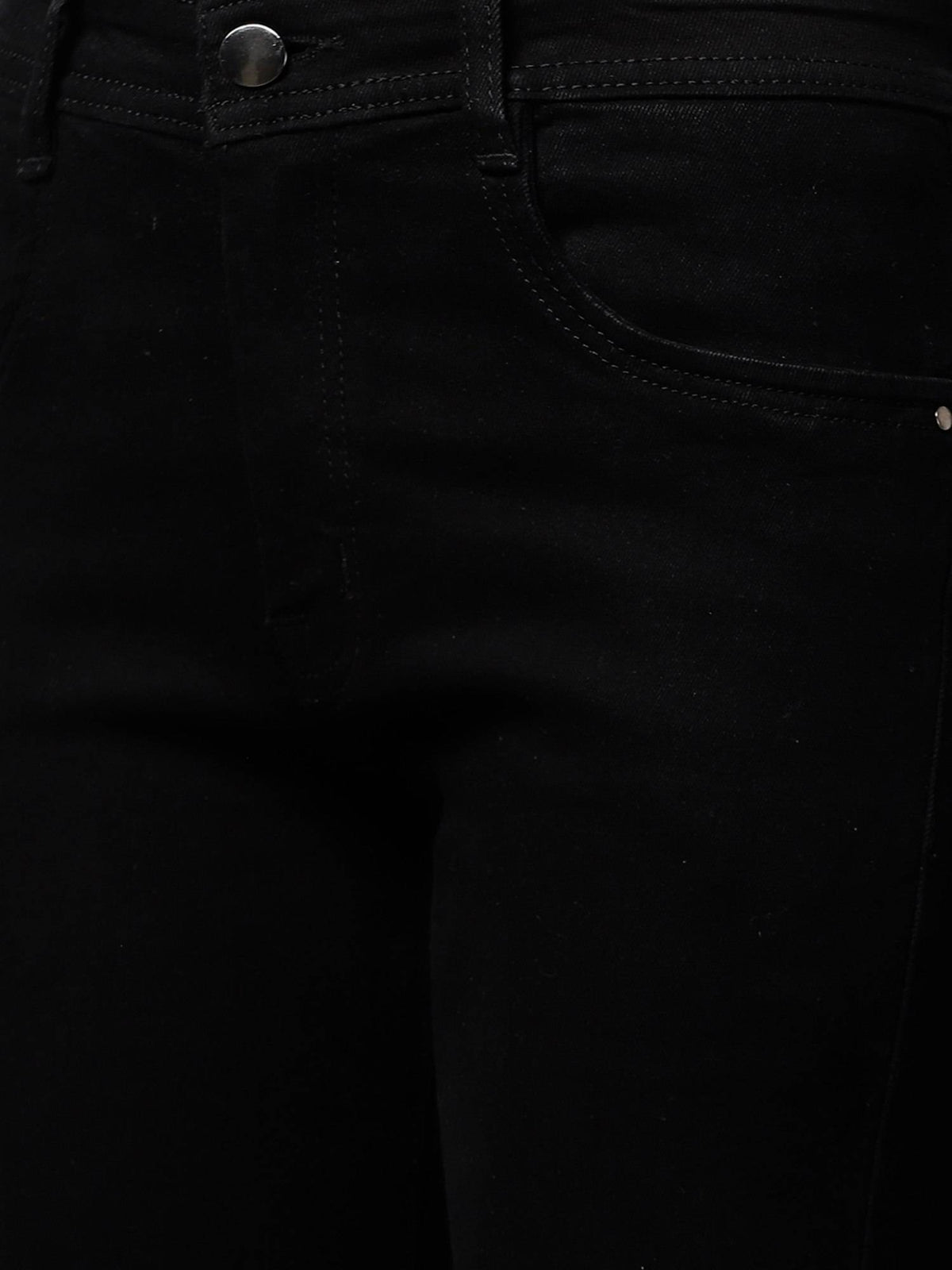 Black Bootcut Mid-Rise Clean Look Jeans | BT10 - view 6
