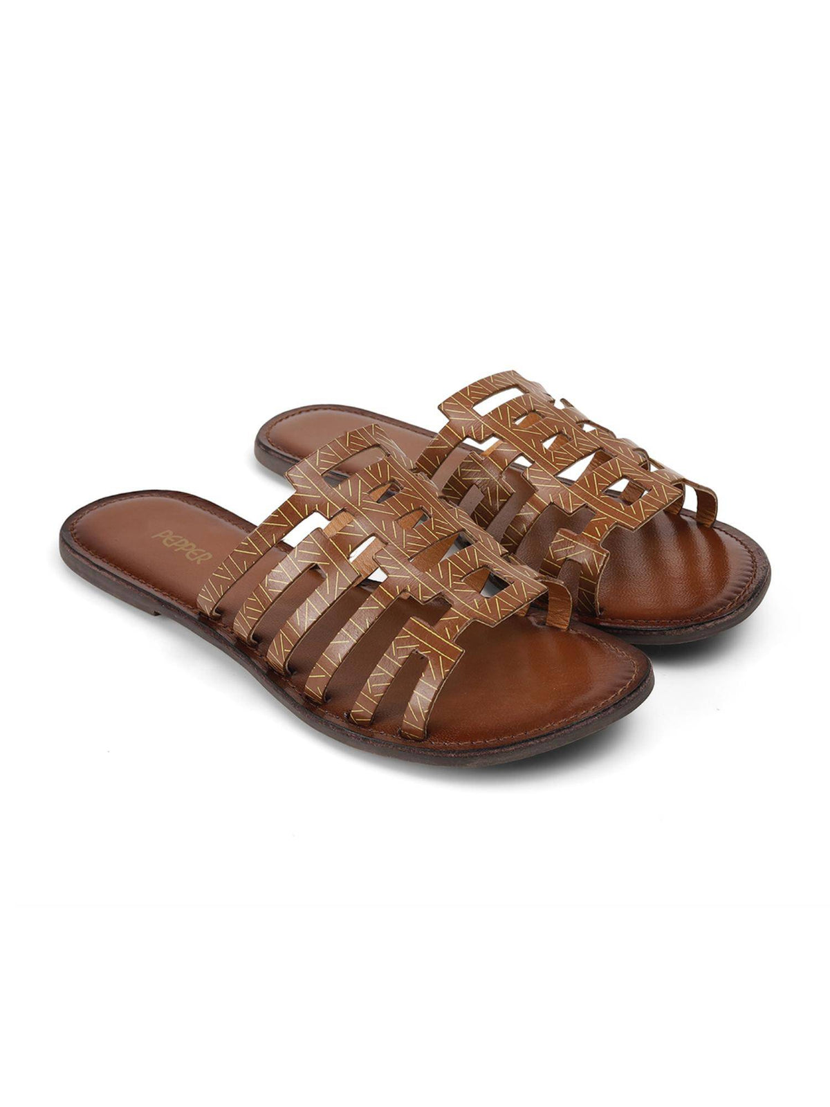Tan Classic Flats | F61 - view 4