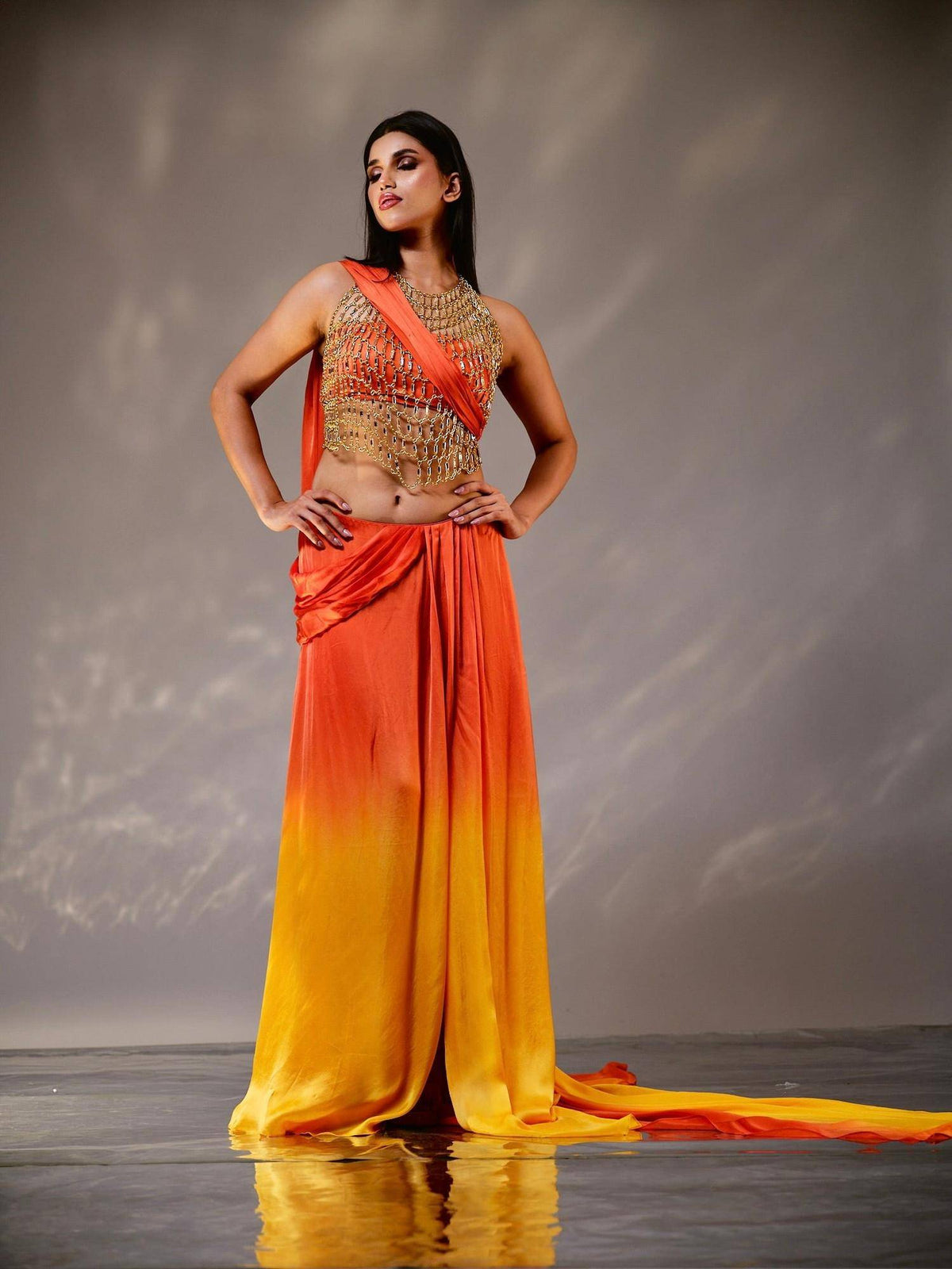 Orange Swarnima Bustier | CT61 - view 7