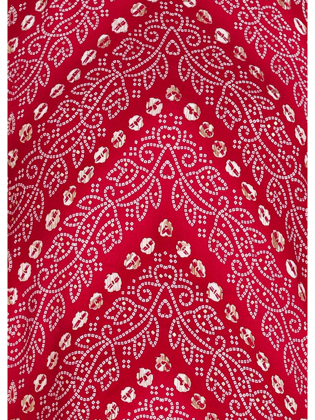 Pink Bandhani Printed Sleeveless Rayon Kurta | KDG - view 7