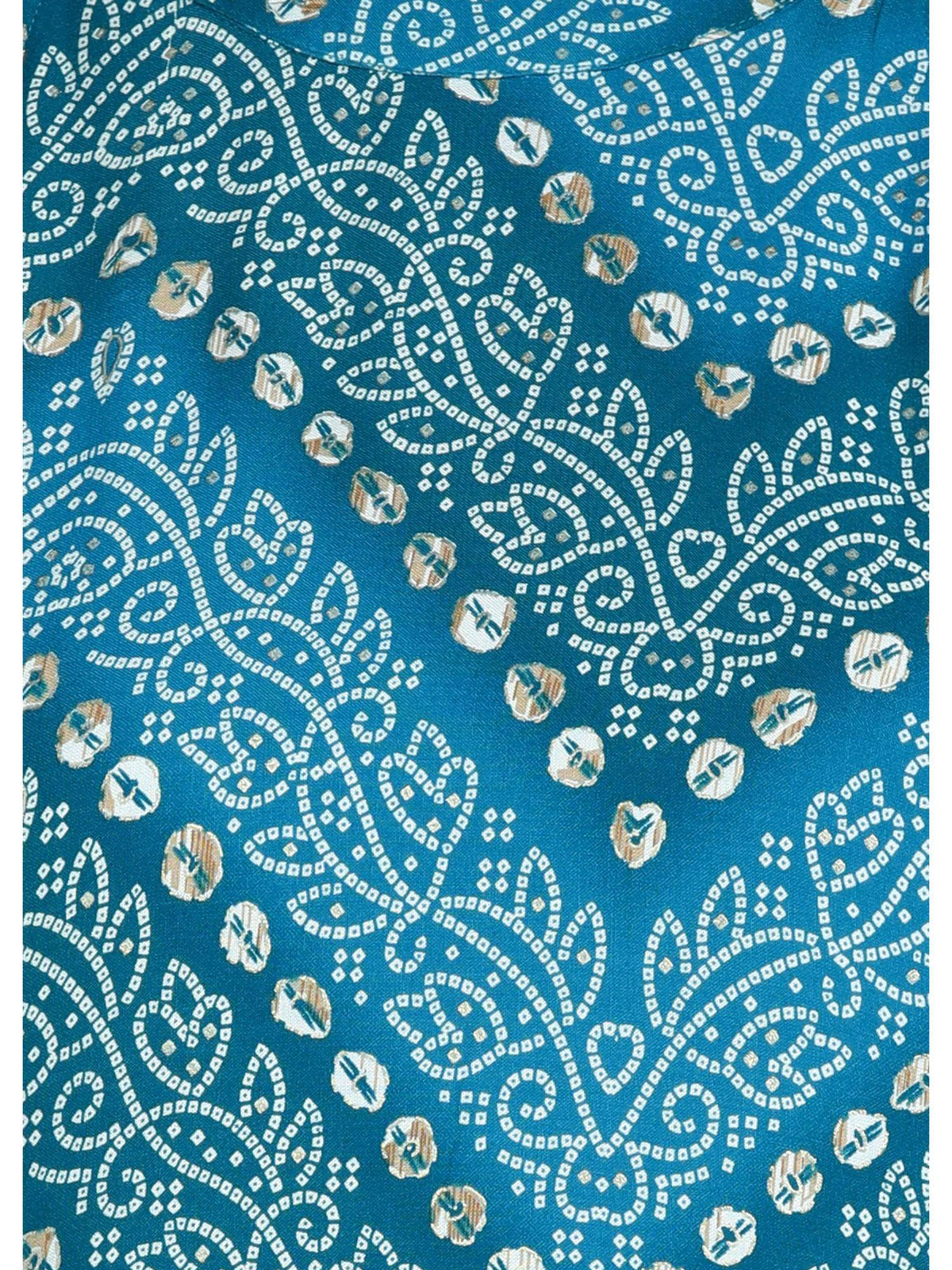 Pink Bandhani Printed Sleeveless Rayon Kurta | KDG - view 14