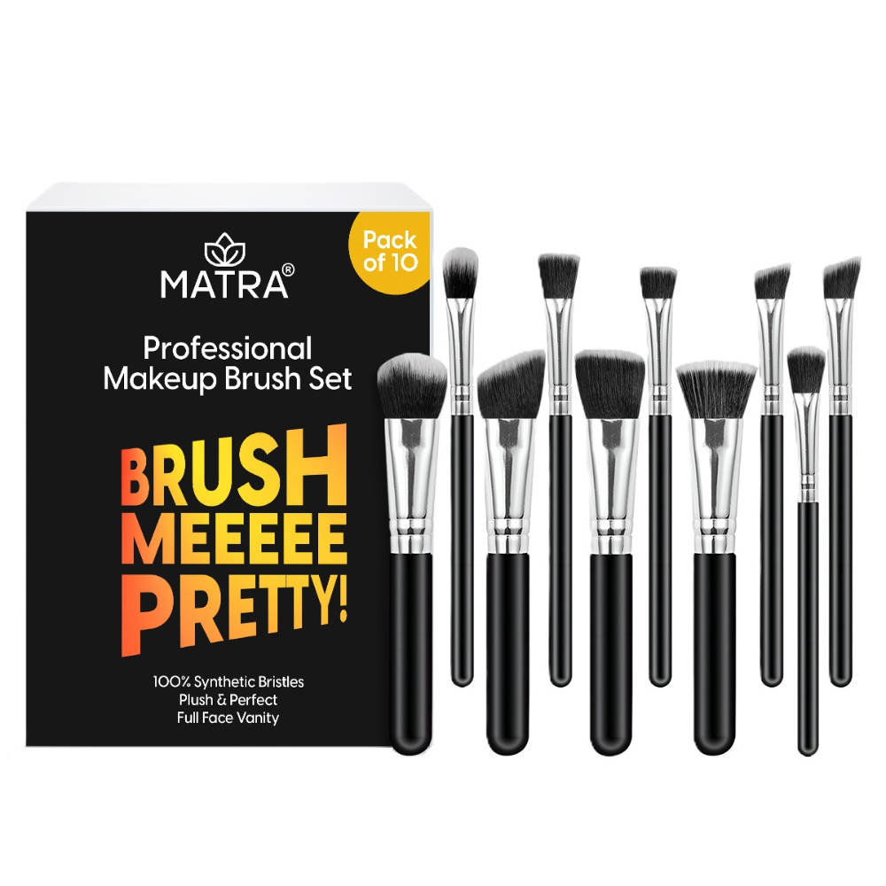 Makeup Cosmetic Brushes For Full Face & Eye Makeup - Set of 10 | E20 - view 1