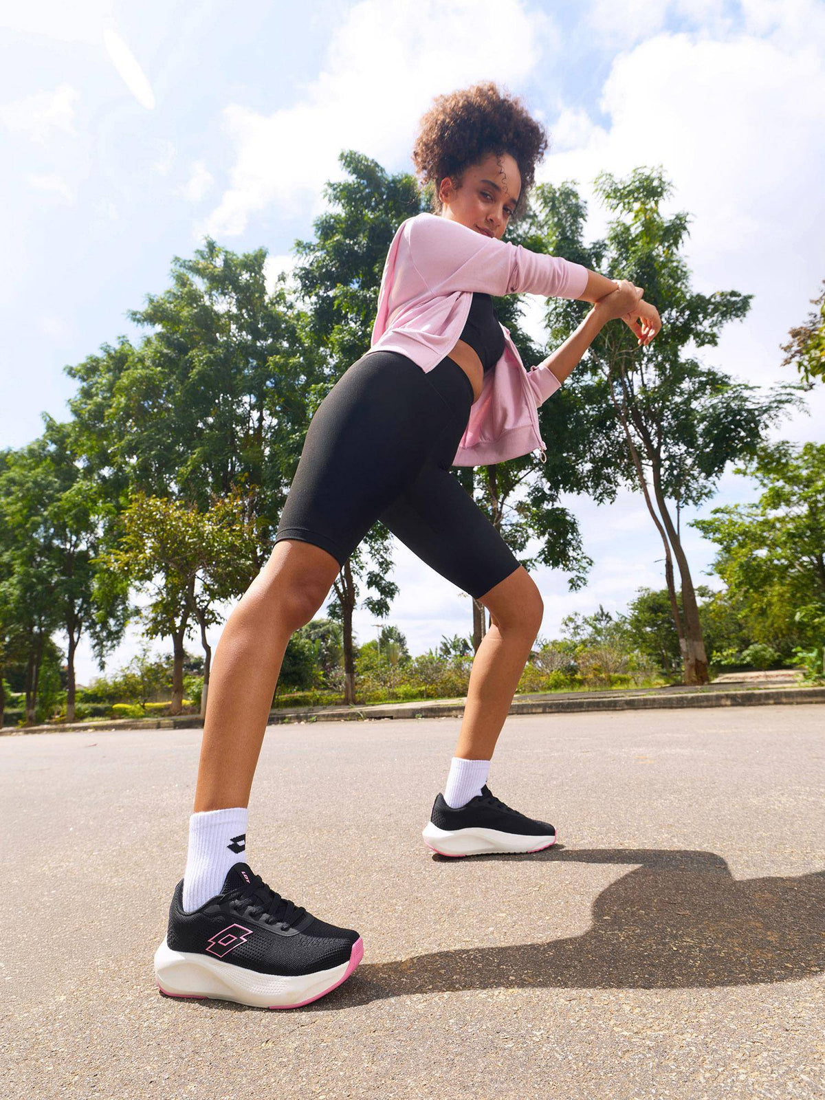 Xwift Knit Black Running Shoes for Women | SH9 - view 4