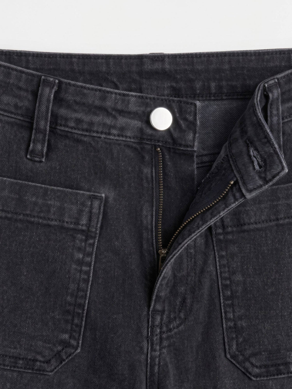 Black Front Pocket Straight Fit Jeans | ST23 - view 5