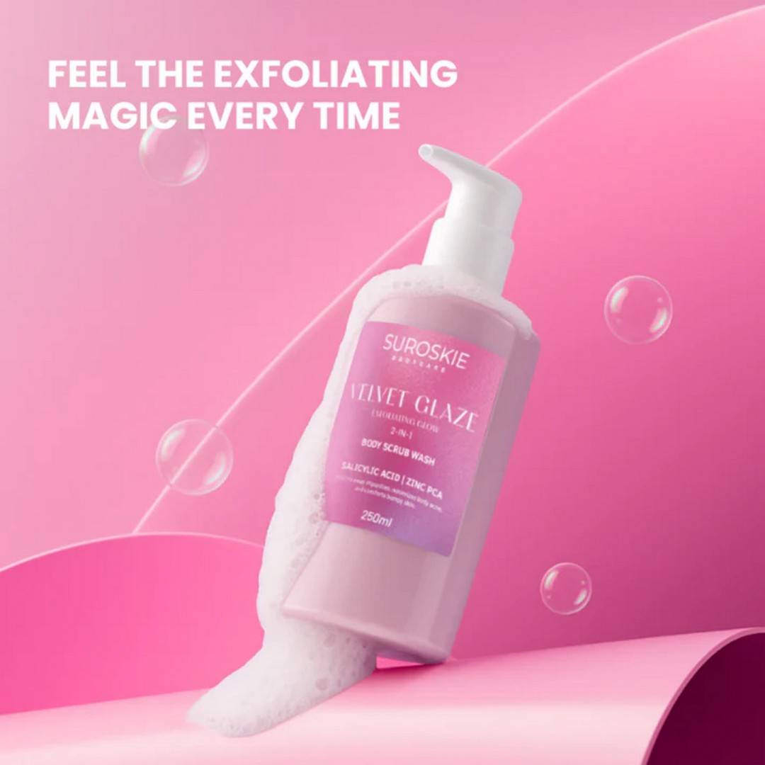 Velvet Glaze 2 in 1 Body Scrub Wash for Glowing Skin | H02 - view 2